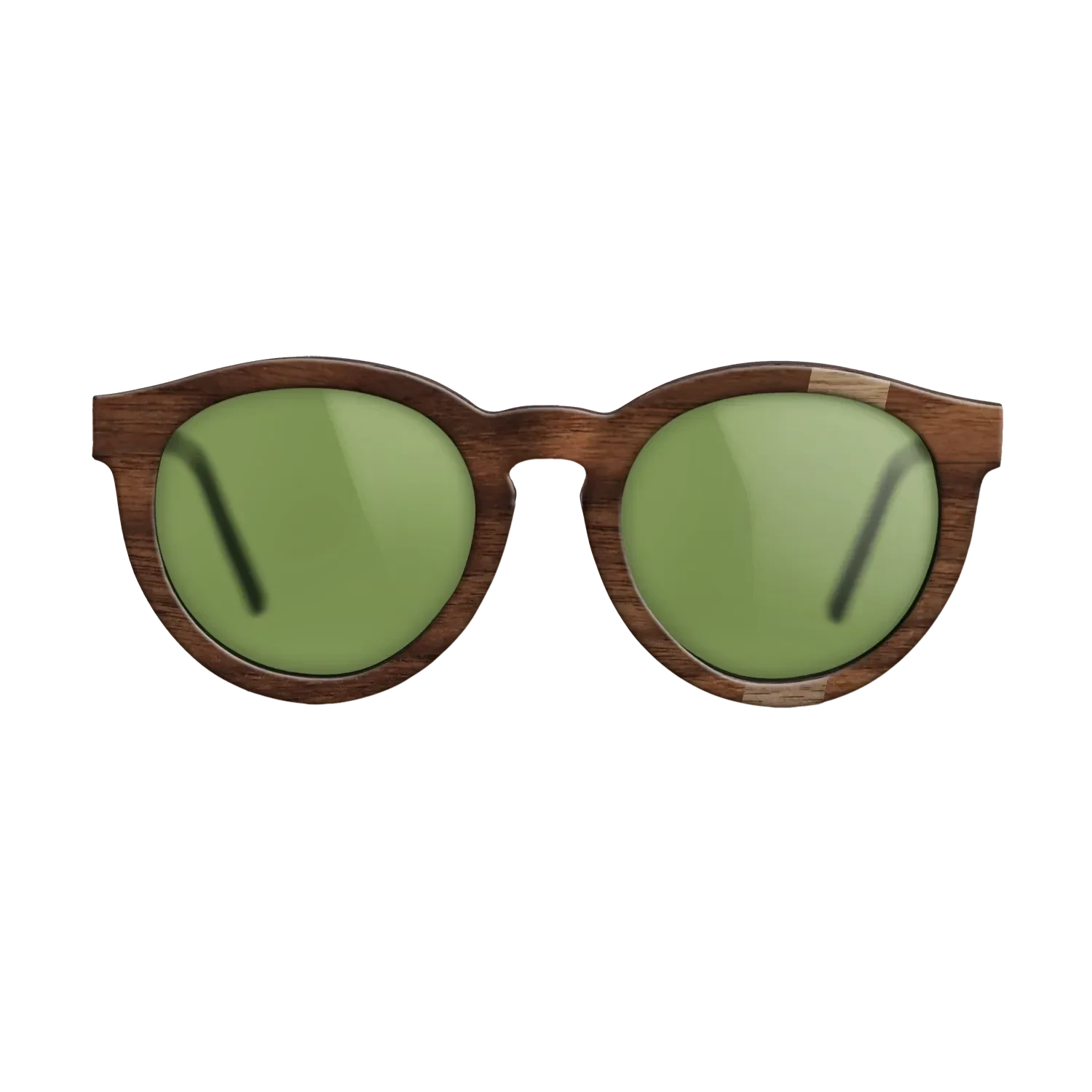 Walnut: Straight Grain,Walnut Claro Dark: Wedge - The Rebel - Round - SIRIS wood optic