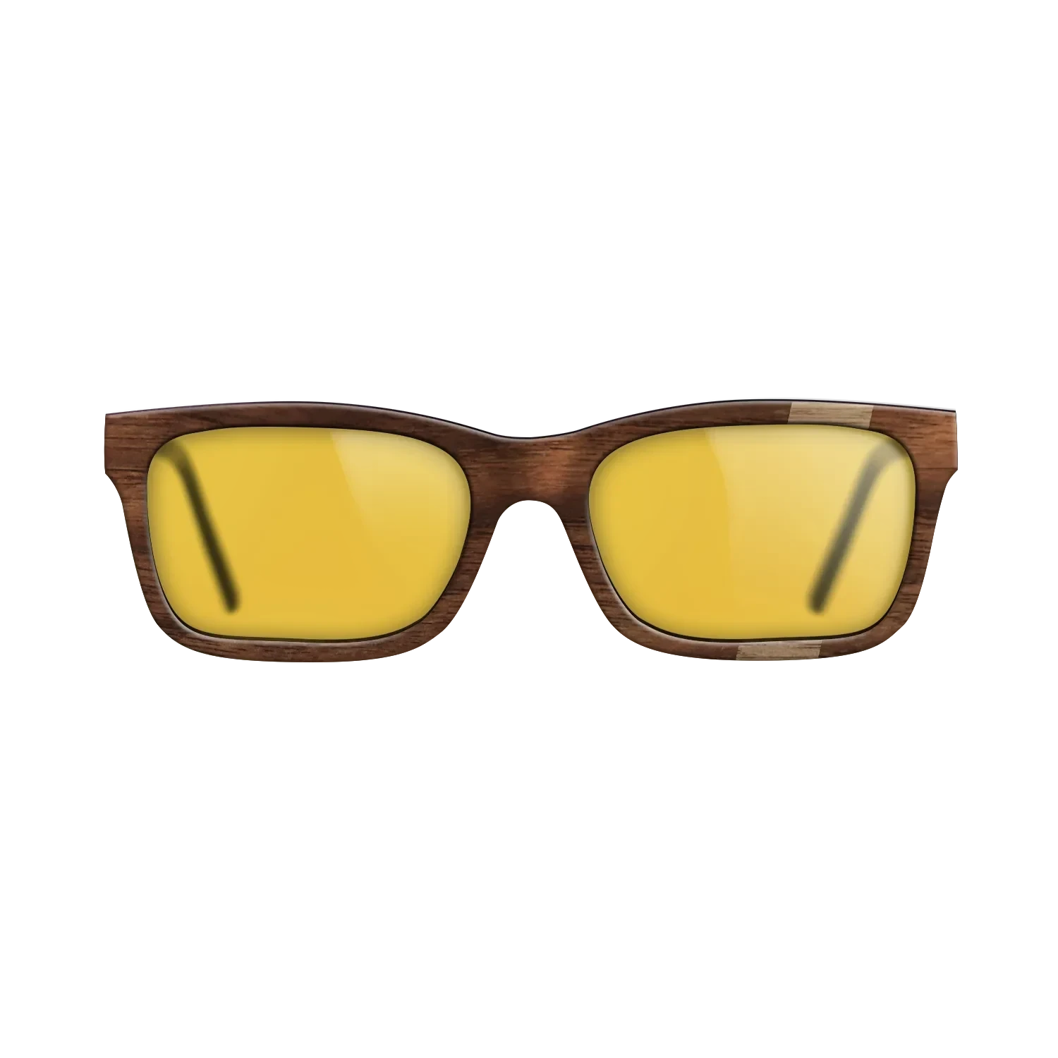 Walnut: Straight Grain,Walnut Claro Dark: Wedge - The Sage - Rectangle - SIRIS wood optic