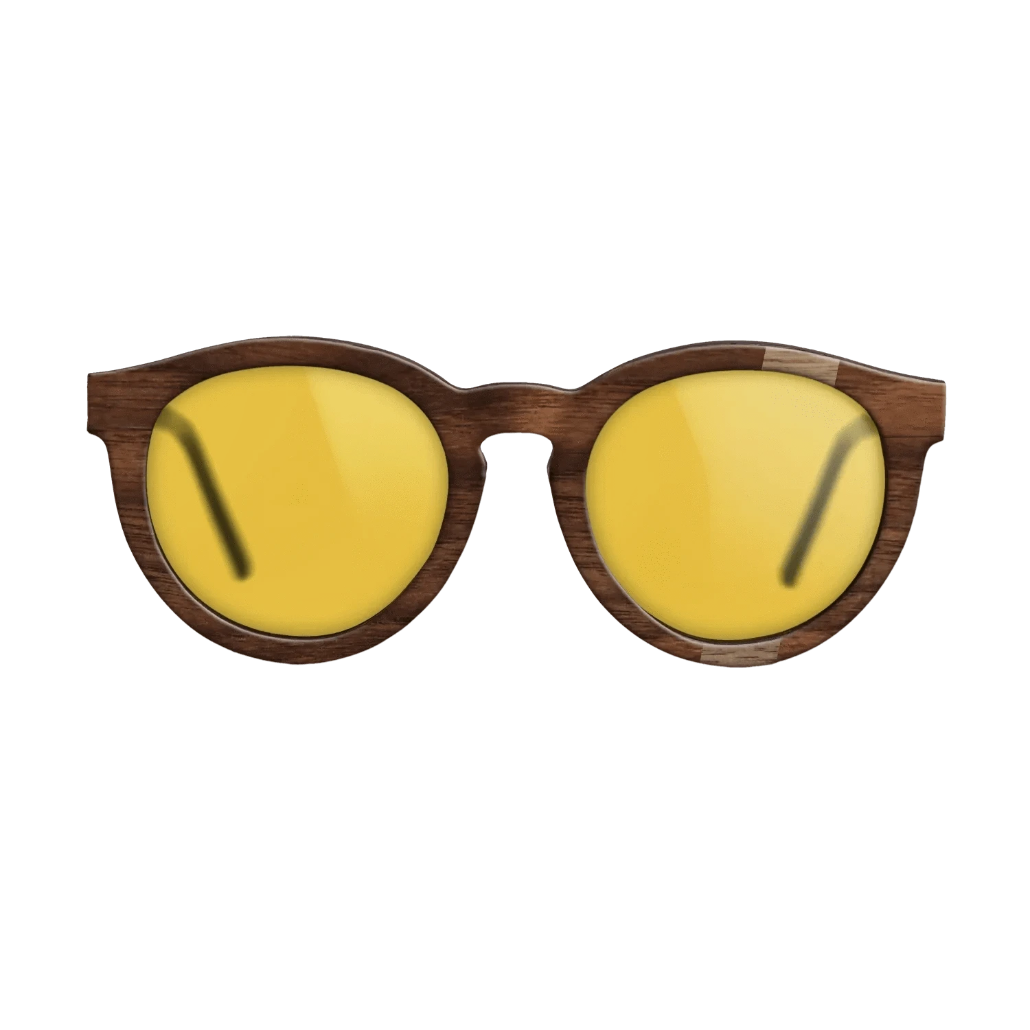 Walnut: Straight Grain,Walnut Claro Dark: Wedge - The Rebel - Round - SIRIS wood optic