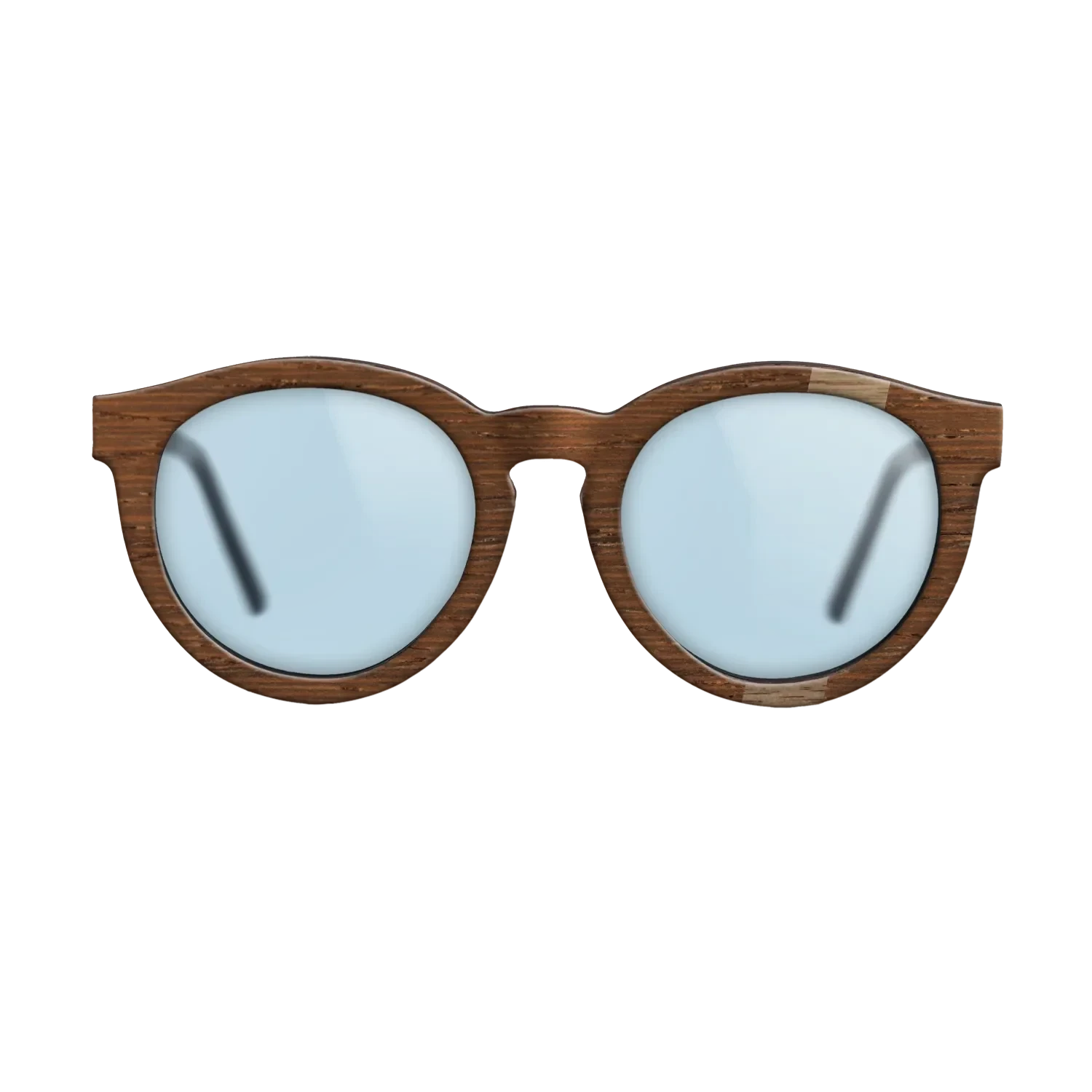 Walnut: Straight Grain,Wenge: Wedge - The Rebel - Round - SIRIS wood optic