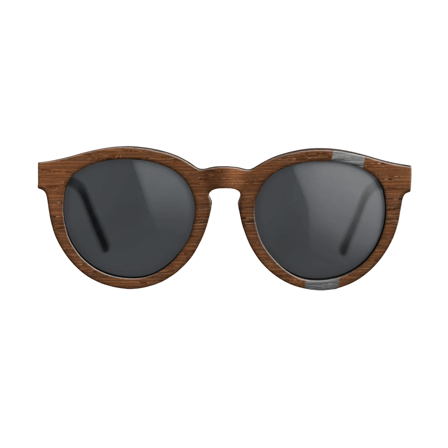 Poplar Dyed: Grey,Wenge: Wedge - The Rebel - Round - SIRIS wood optic