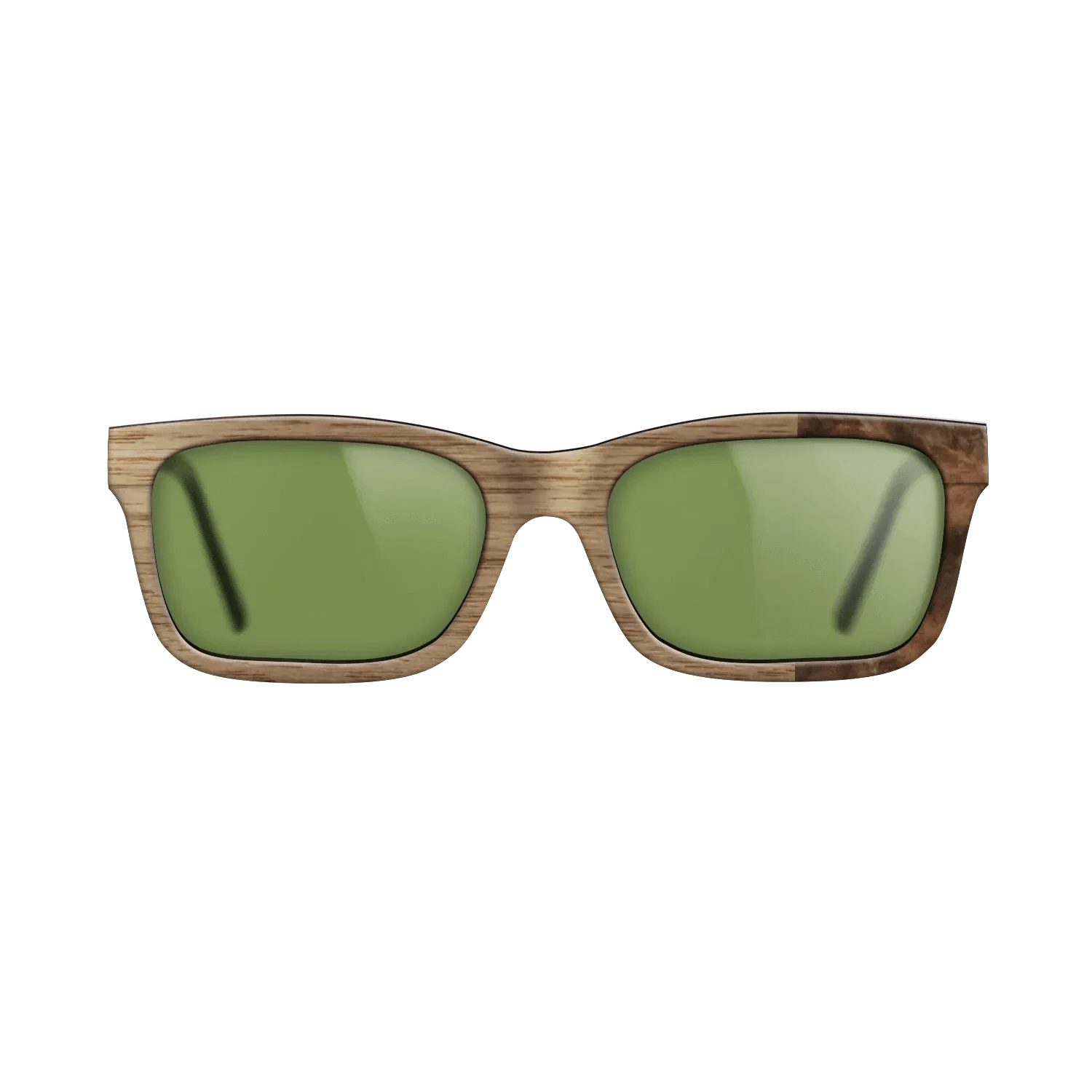 Walnut: Straight Grain,Walnut Burl: Bauhaus - The Sage - Rectangle - SIRIS wood optic