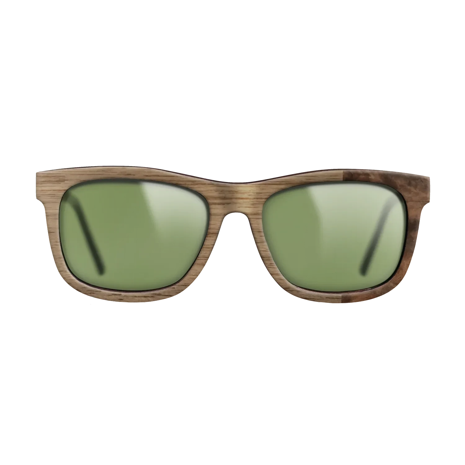 Walnut: Straight Grain,Walnut Burl: Bauhaus - The Hero - Square - SIRIS wood optic