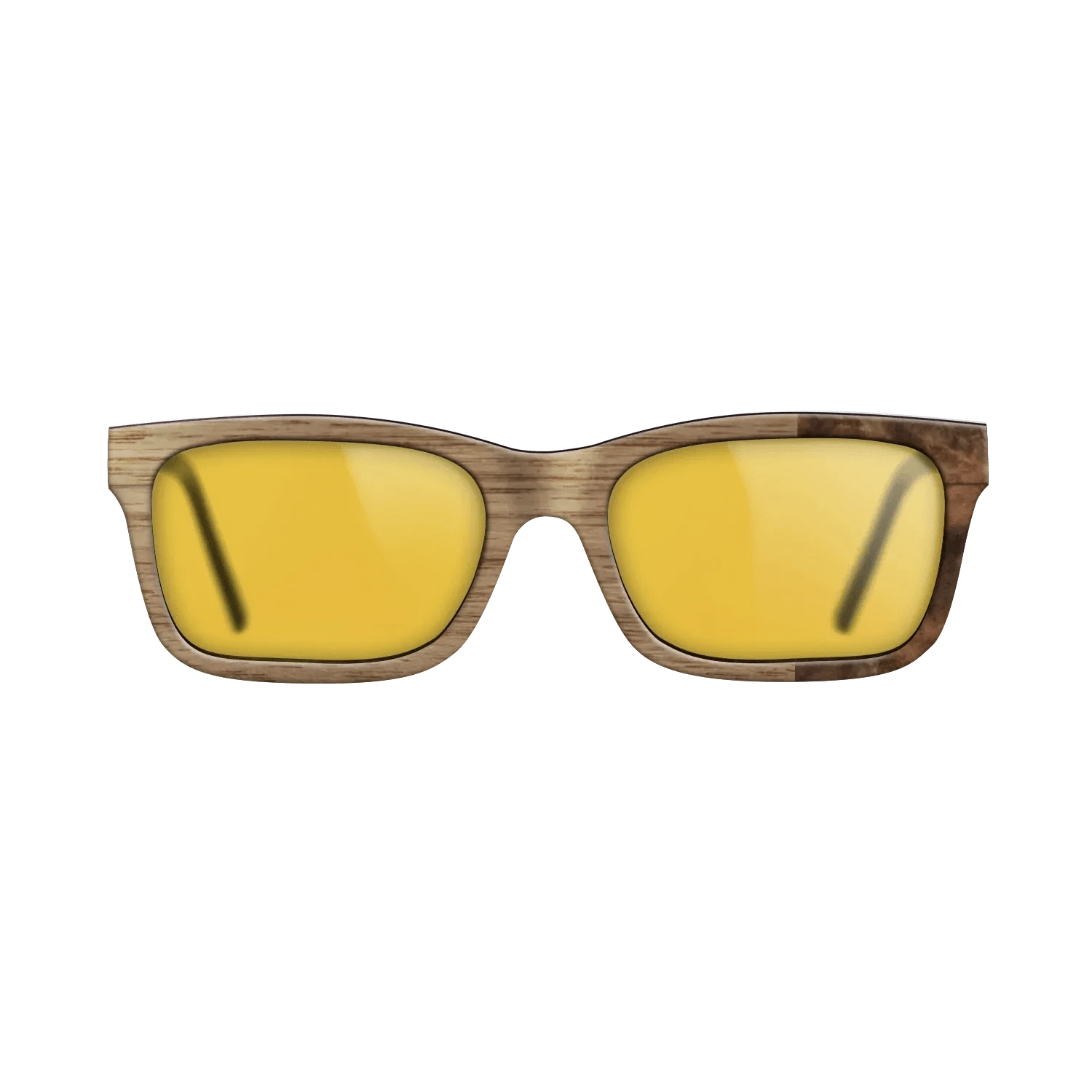 Walnut: Straight Grain,Walnut Burl: Bauhaus - The Sage - Rectangle - SIRIS wood optic
