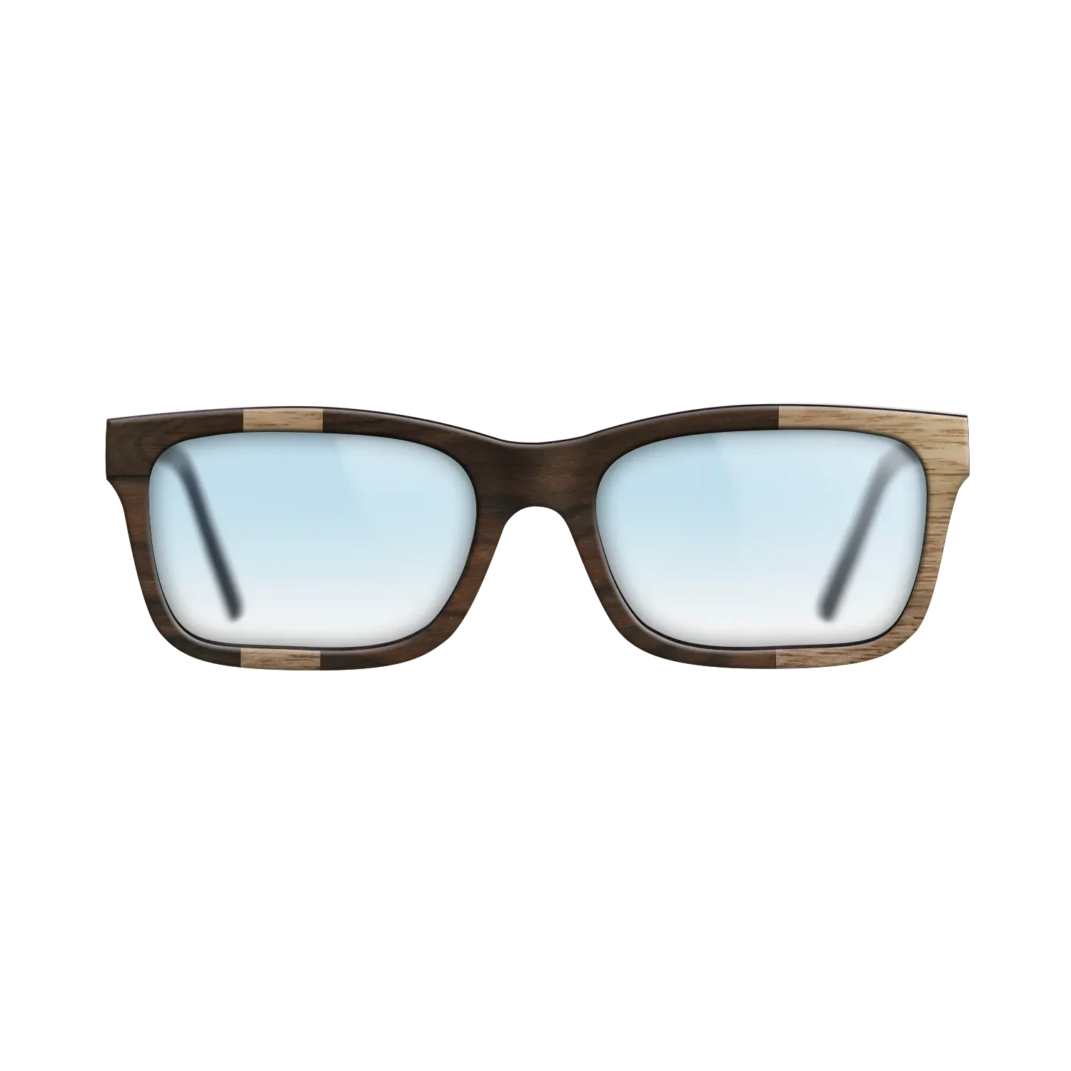 Walnut: Straight Grain,Ziricote Dark Quartered: Diametric - The Sage - Rectangle - SIRIS wood optic