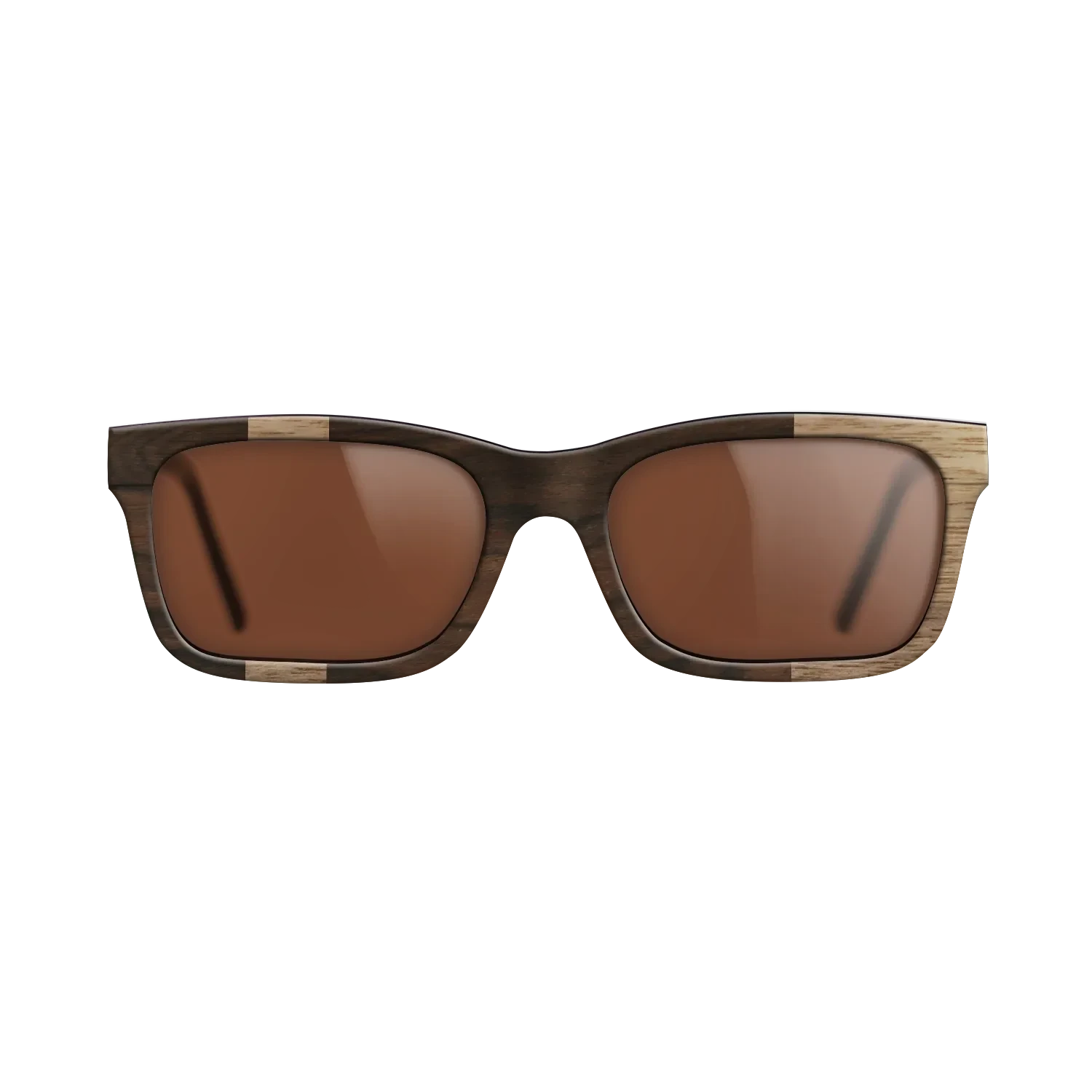 Walnut: Straight Grain,Ziricote Dark Quartered: Diametric - The Sage - Rectangle - SIRIS wood optic