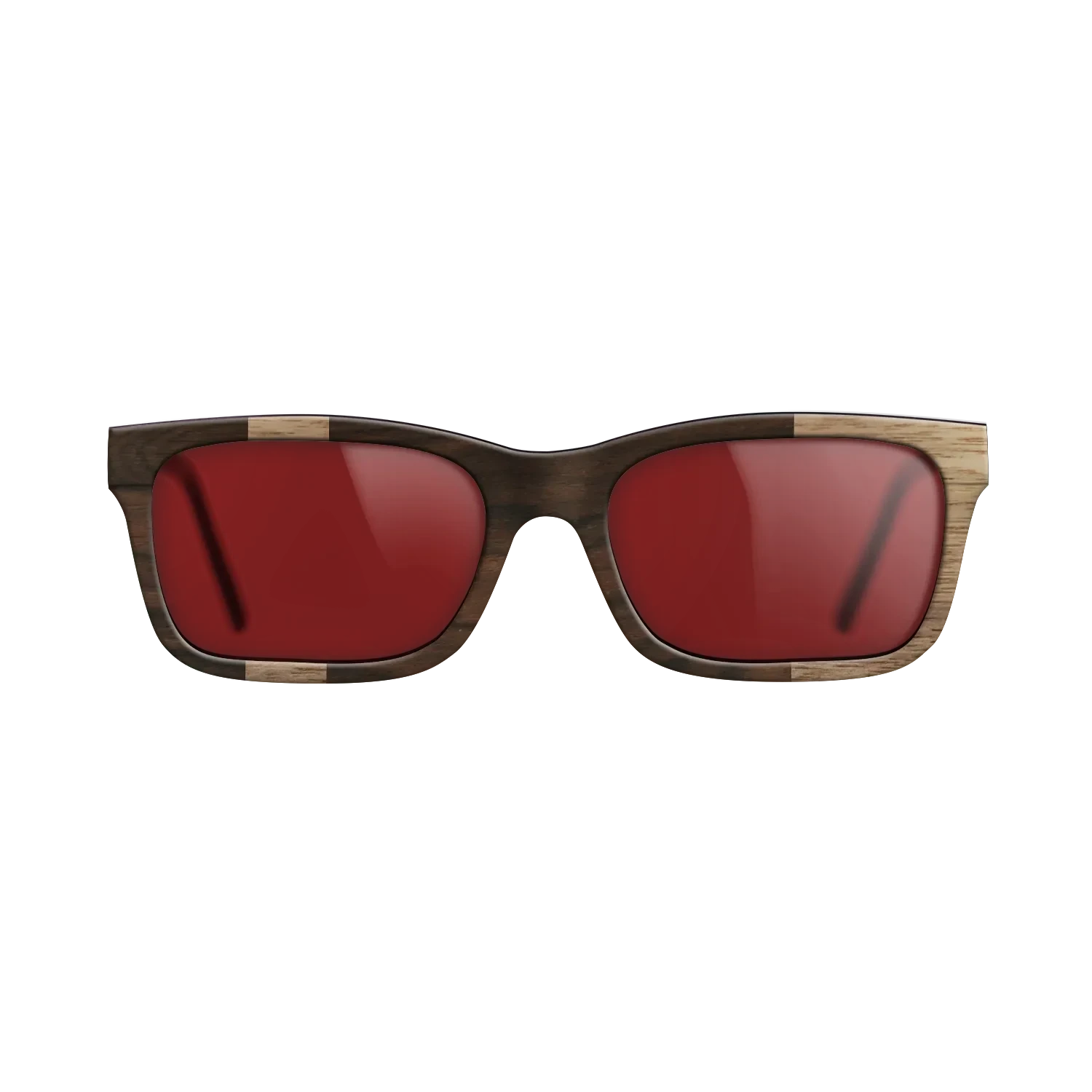 Walnut: Straight Grain,Ziricote Dark Quartered: Diametric - The Sage - Rectangle - SIRIS wood optic