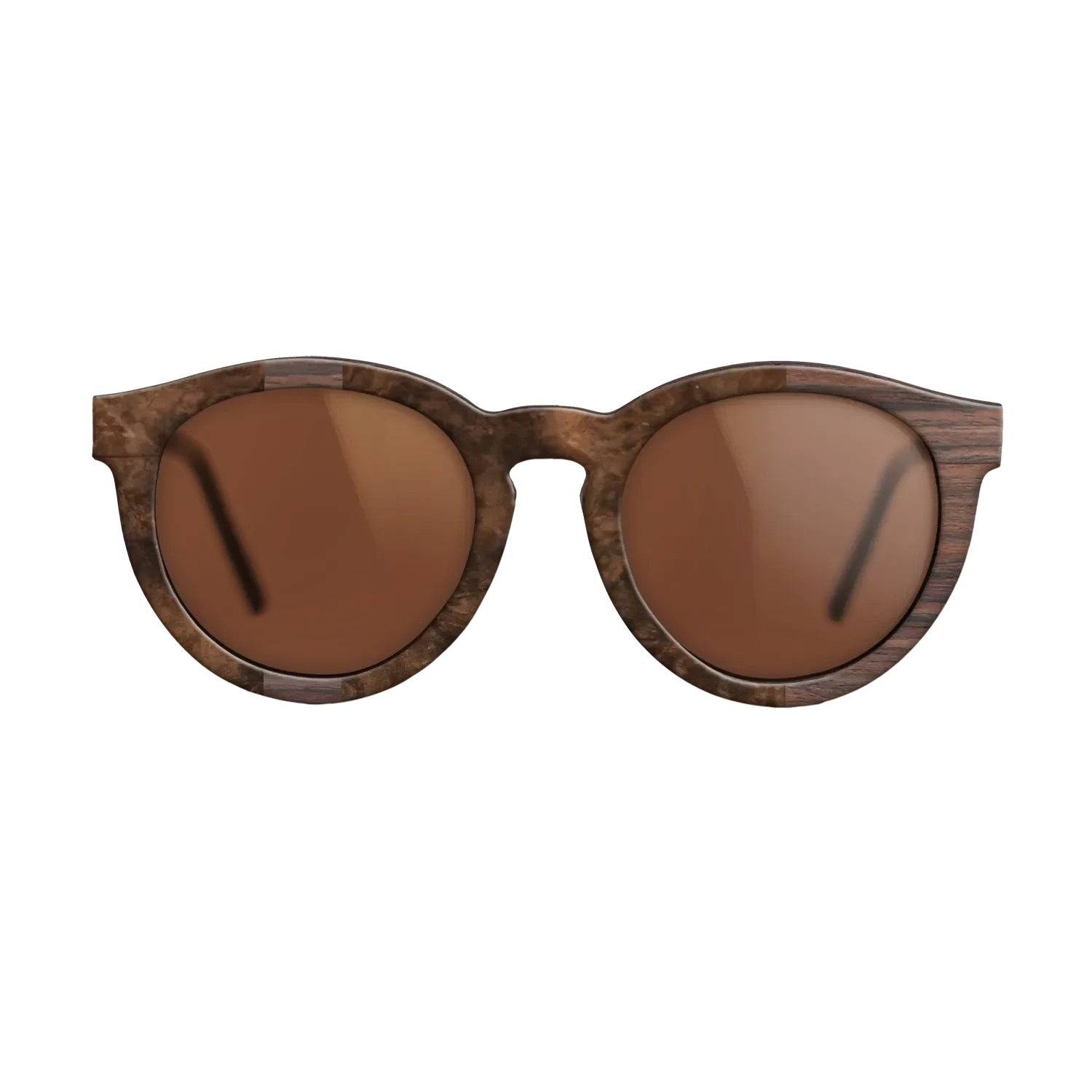 Rosewood Reconstituted,Walnut Burl: Diametric - The Rebel - Round - SIRIS wood optic