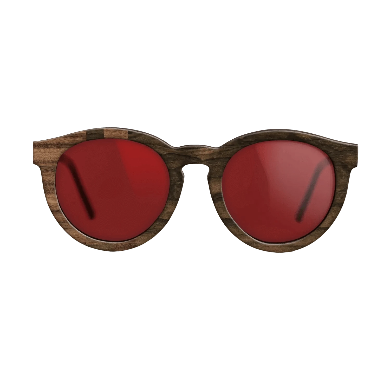 Ziricote Dark Quartered,Santos Rosewood Dark: Geometric - The Rebel - Round - SIRIS wood optic