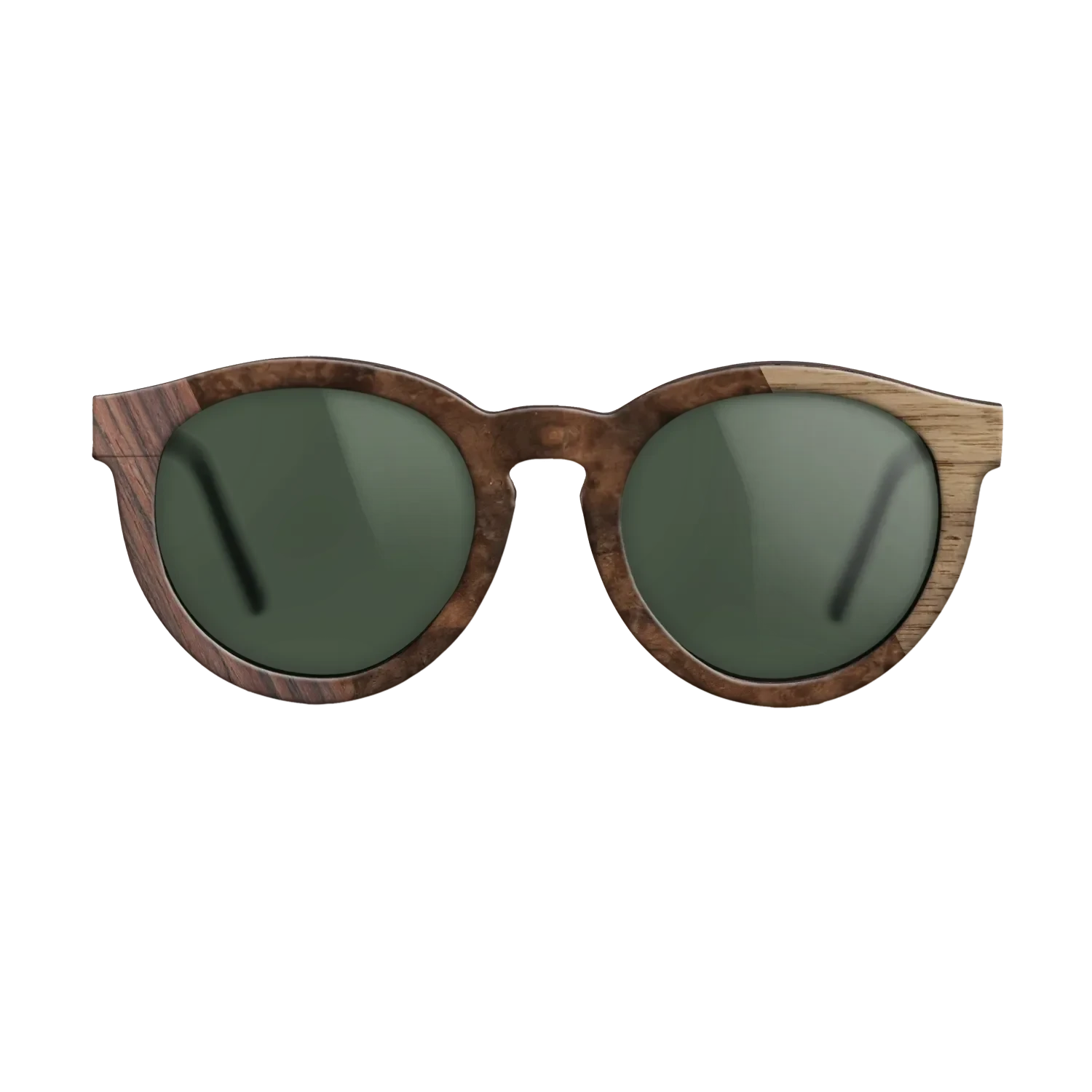 Walnut: Straight Grain,Rosewood Reconstituted,Walnut Burl: Bauhaus - The Rebel - Round - SIRIS wood optic