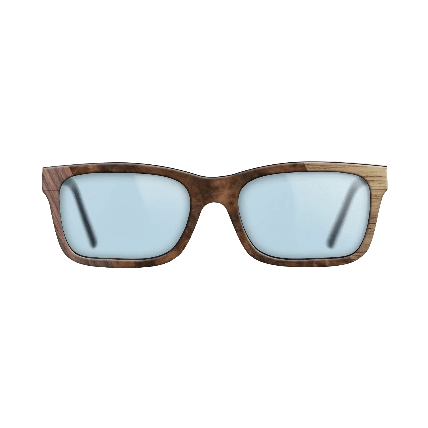 Walnut: Straight Grain,Rosewood Reconstituted,Walnut Burl: Bauhaus - The Sage - Rectangle - SIRIS wood optic