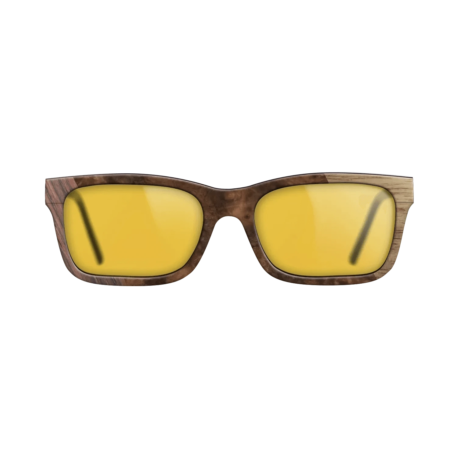 Walnut: Straight Grain,Rosewood Reconstituted,Walnut Burl: Bauhaus - The Sage - Rectangle - SIRIS wood optic