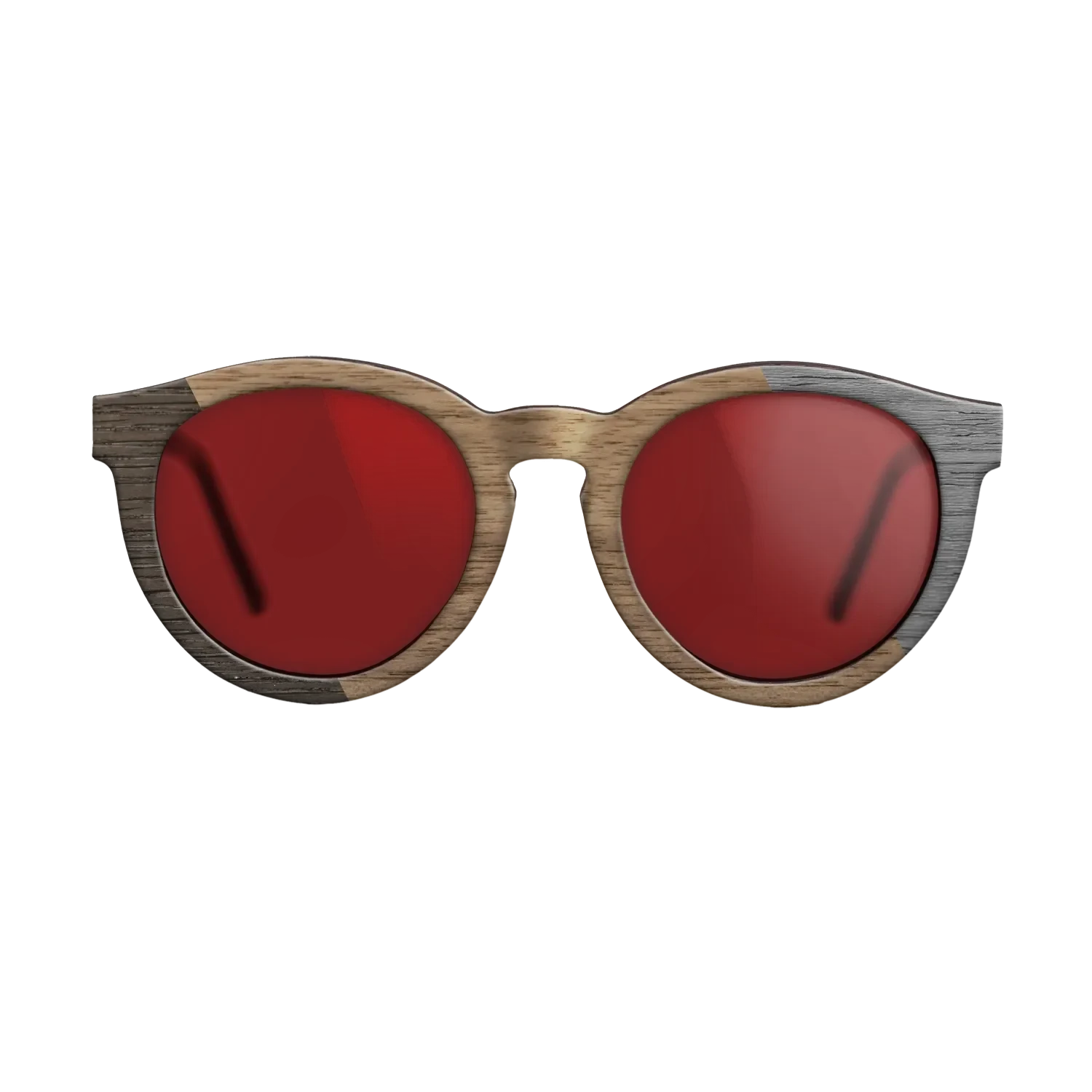 Poplar Dyed: Grey,Fumed Oak,Walnut: Straight Grain: Bauhaus - The Rebel - Round - SIRIS wood optic