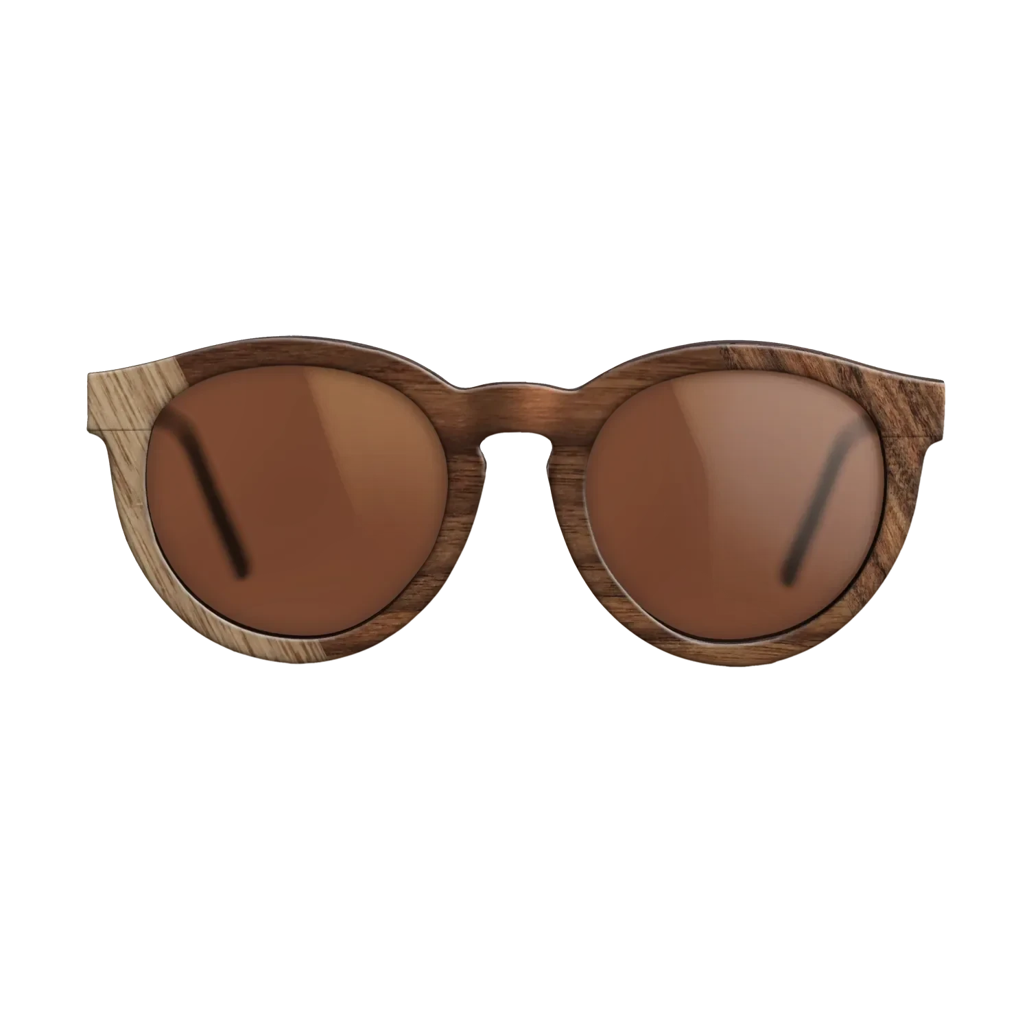 Walnut: Straight Grain,Santos Rosewood Dark: Bauhaus - The Rebel - Round - SIRIS wood optic