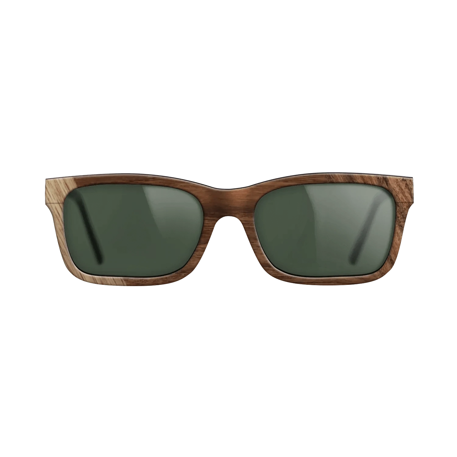Walnut: Straight Grain,Santos Rosewood Dark: Bauhaus - The Sage - Rectangle - SIRIS wood optic