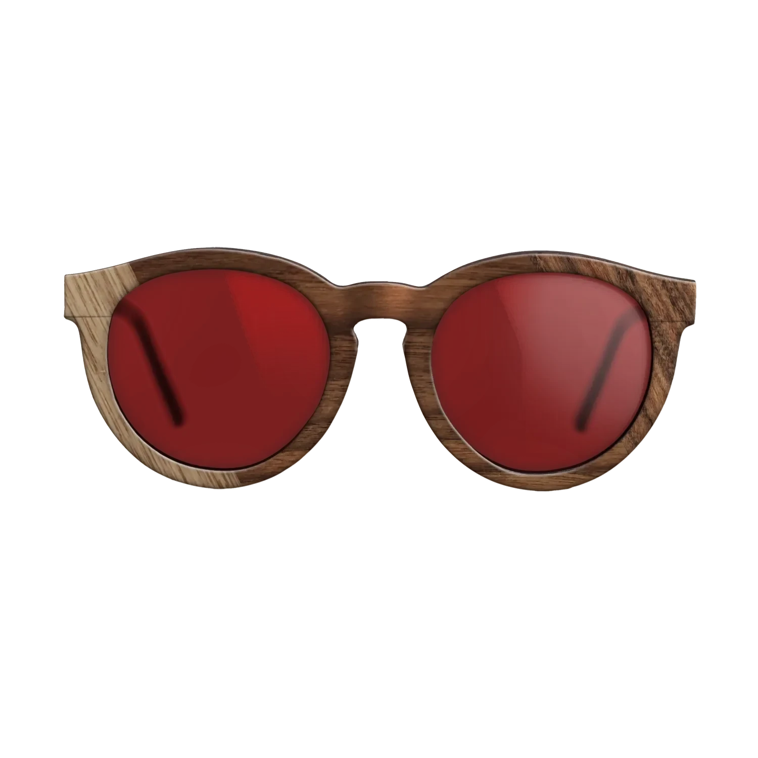 Walnut: Straight Grain,Santos Rosewood Dark: Bauhaus - The Rebel - Round - SIRIS wood optic