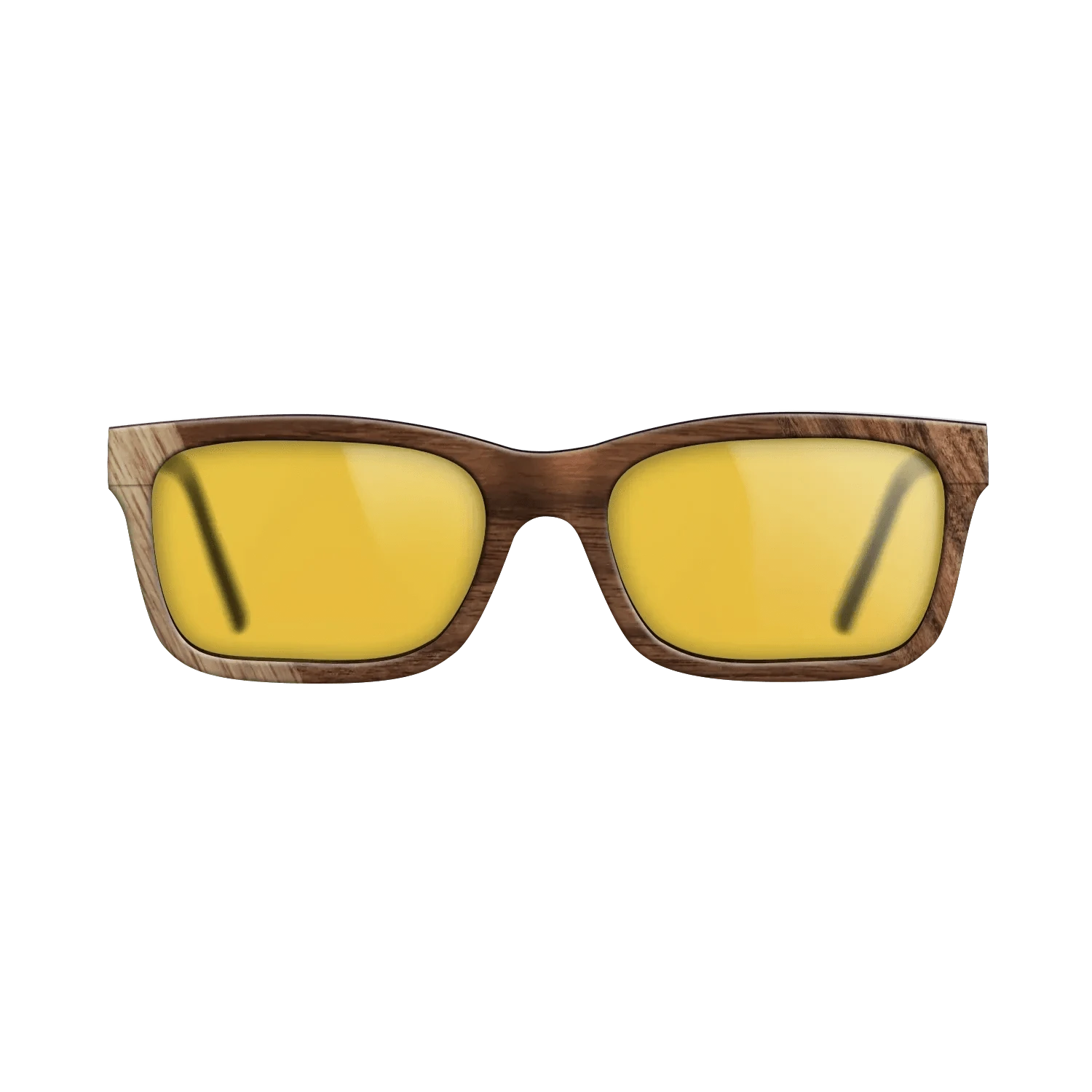 Walnut: Straight Grain,Santos Rosewood Dark: Bauhaus - The Sage - Rectangle - SIRIS wood optic
