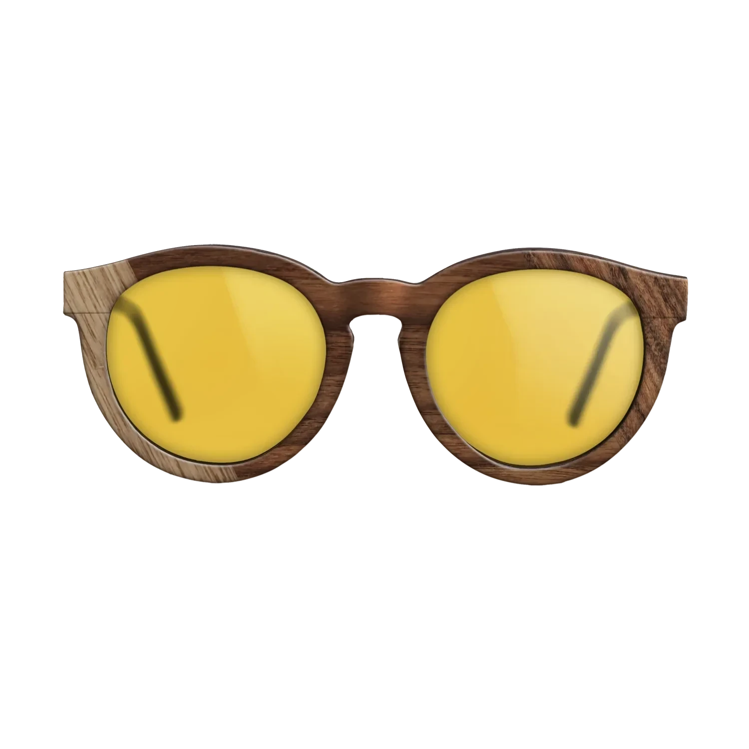 Walnut: Straight Grain,Santos Rosewood Dark: Bauhaus - The Rebel - Round - SIRIS wood optic
