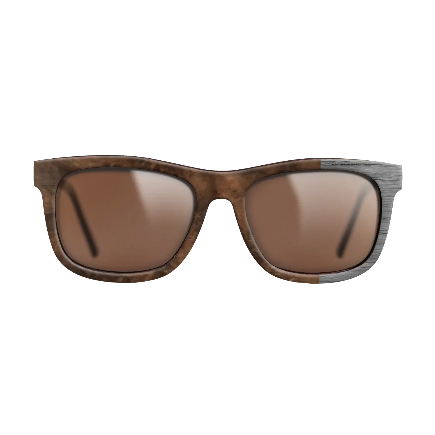 Walnut Burl,Poplar Dyed: Grey: Bauhaus - The Hero - Square - SIRIS wood optic