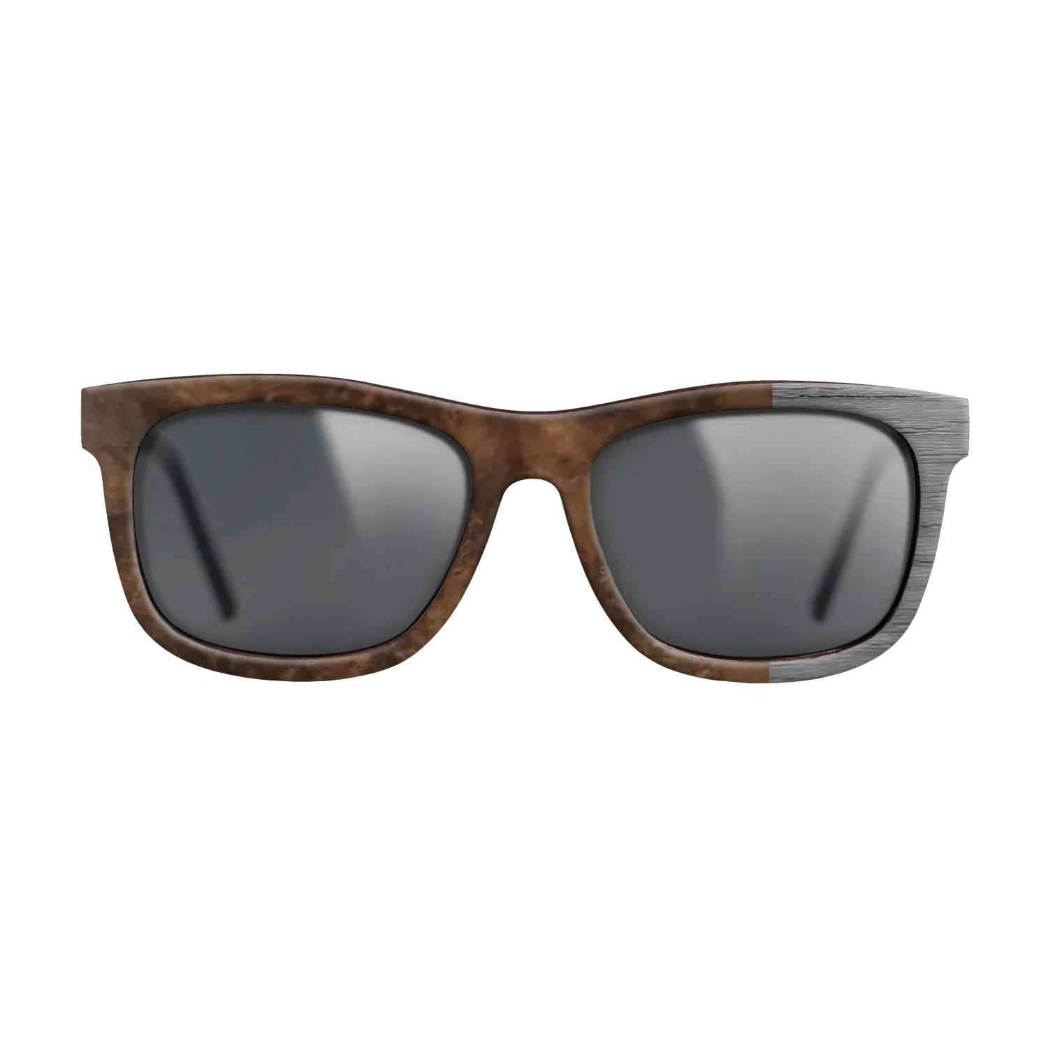 Walnut Burl,Poplar Dyed: Grey: Bauhaus - The Hero - Square - SIRIS wood optic