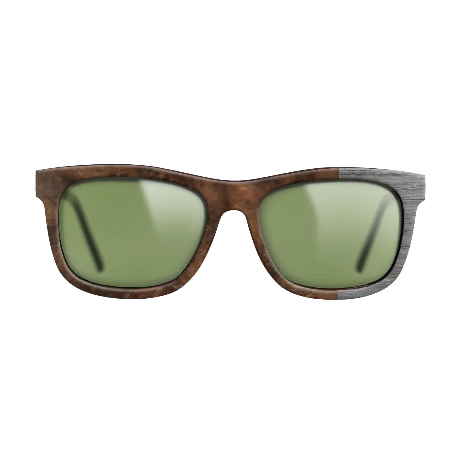 Walnut Burl,Poplar Dyed: Grey: Bauhaus - The Hero - Square - SIRIS wood optic