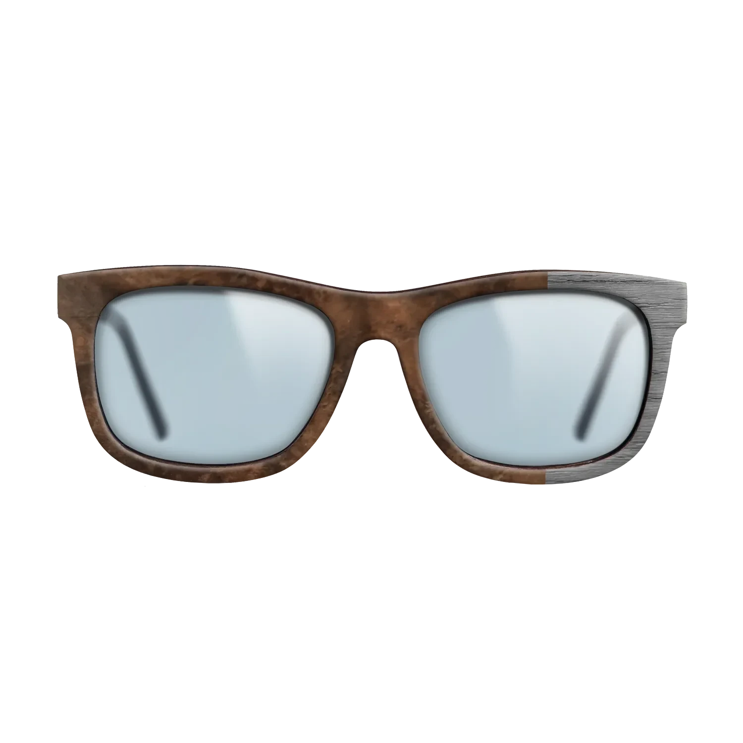 Walnut Burl,Poplar Dyed: Grey: Bauhaus - The Hero - Square - SIRIS wood optic