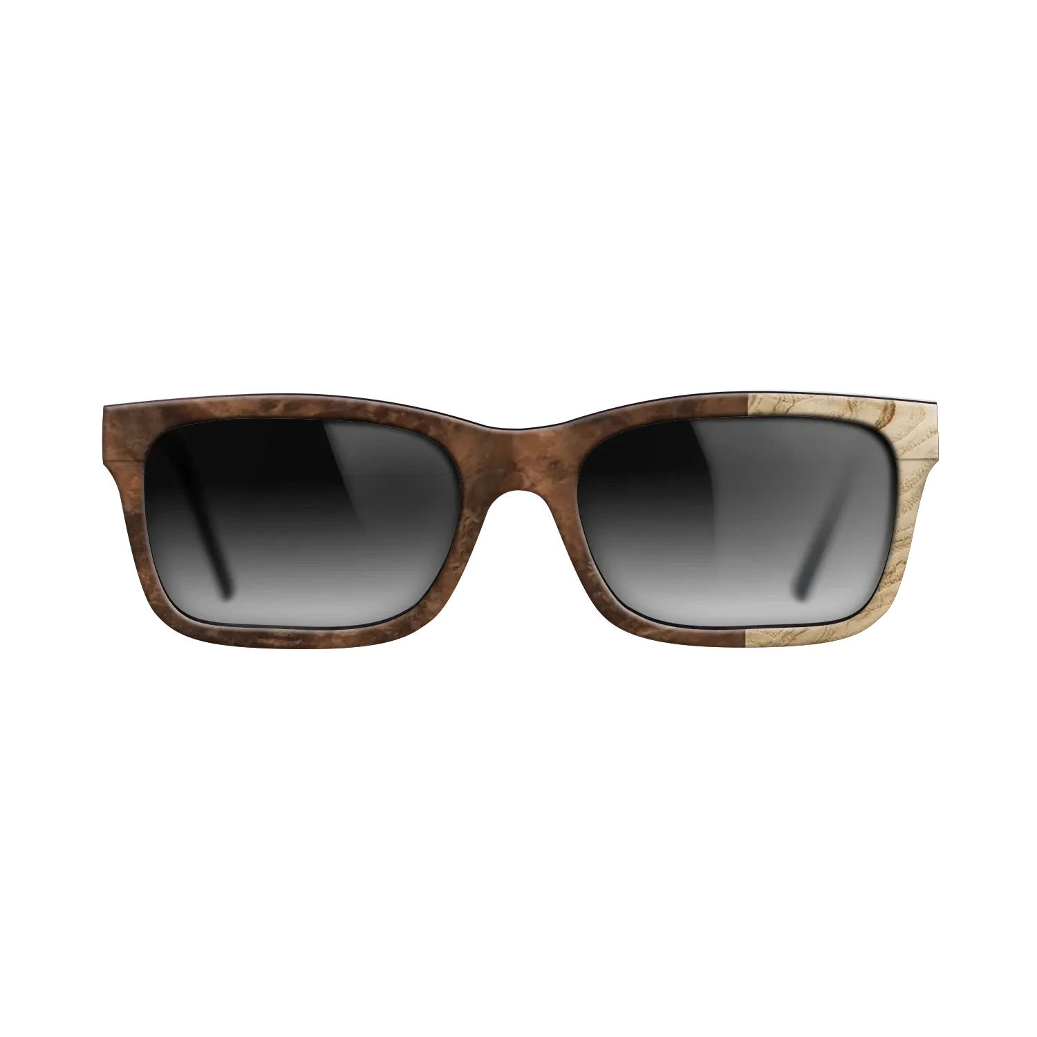 Ziricote Light Quartered,Walnut Claro Light,Ziricote Dark Quartered: Bauhaus - The Sage - Rectangle - 1960 - SIRIS wood optic