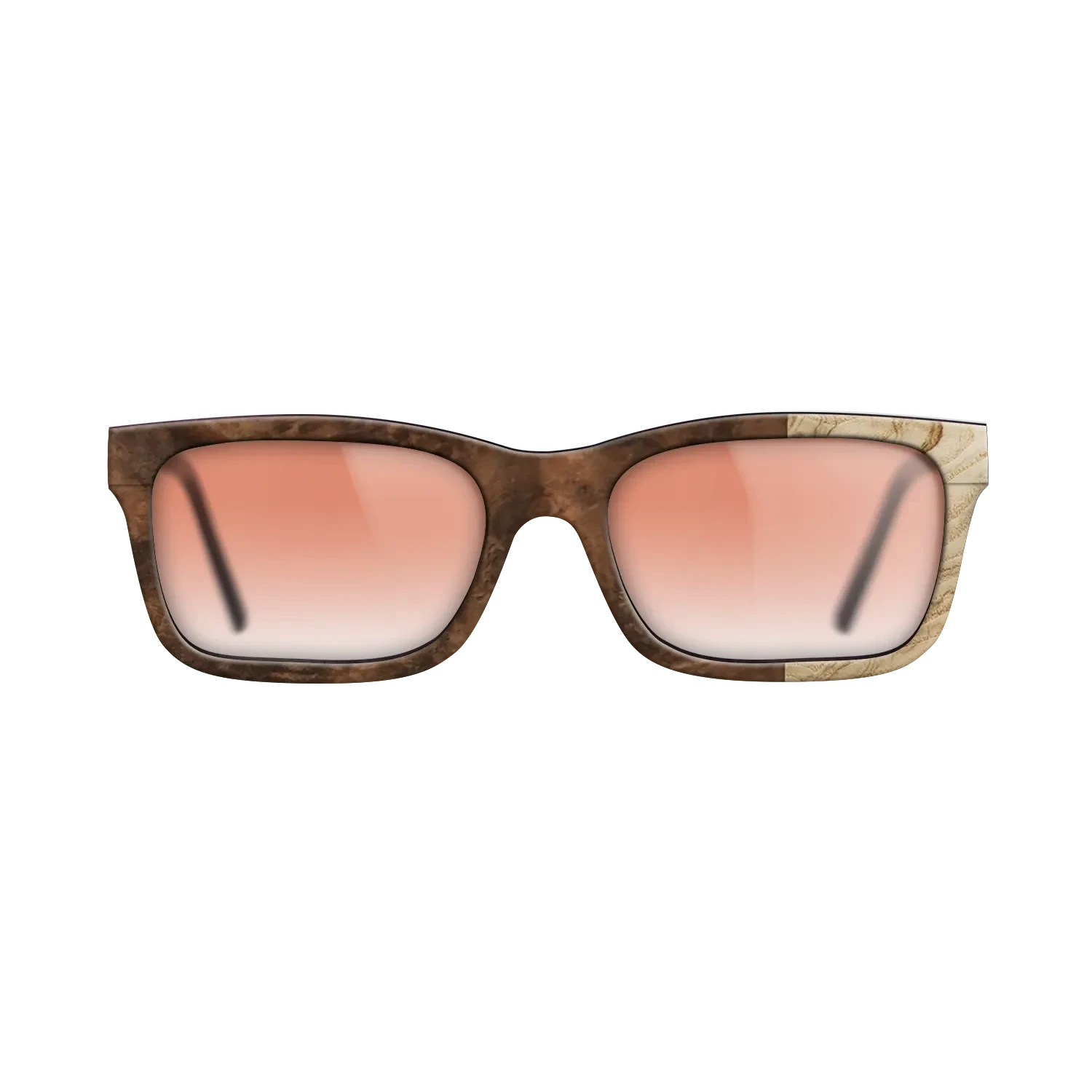 Ziricote Light Quartered,Walnut Claro Light,Ziricote Dark Quartered: Bauhaus - The Sage - Rectangle - 1960 - SIRIS wood optic