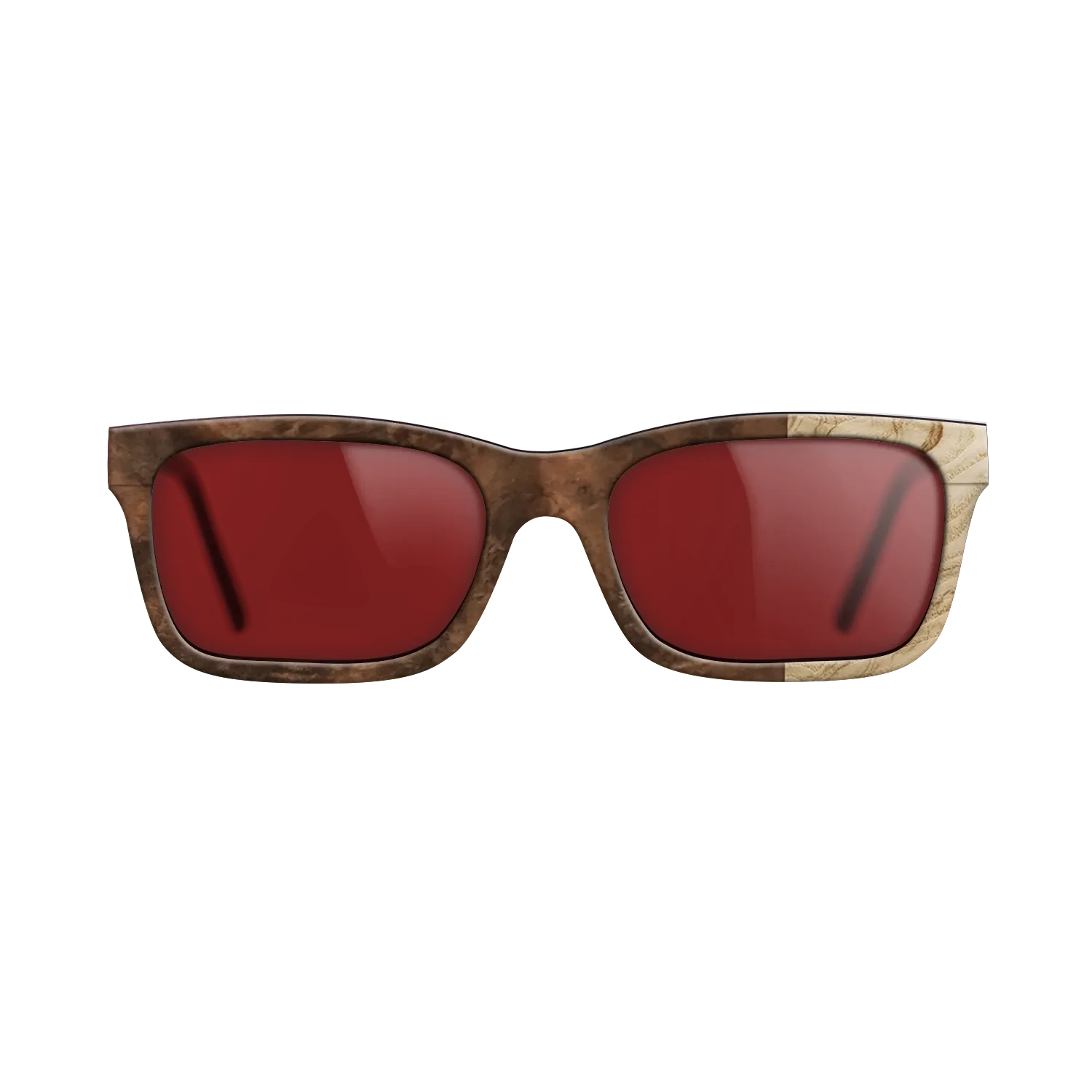 Ziricote Light Quartered,Walnut Claro Light,Ziricote Dark Quartered: Bauhaus - The Sage - Rectangle - 1960 - SIRIS wood optic
