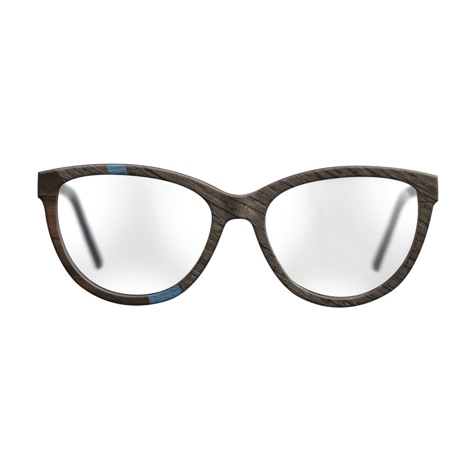 Koa,Ziricote Dark Quartered,Fumed Oak,Poplar Dyed: Blue Denim: Angle Cut - The Maiden - Cat - SIRIS wood optic