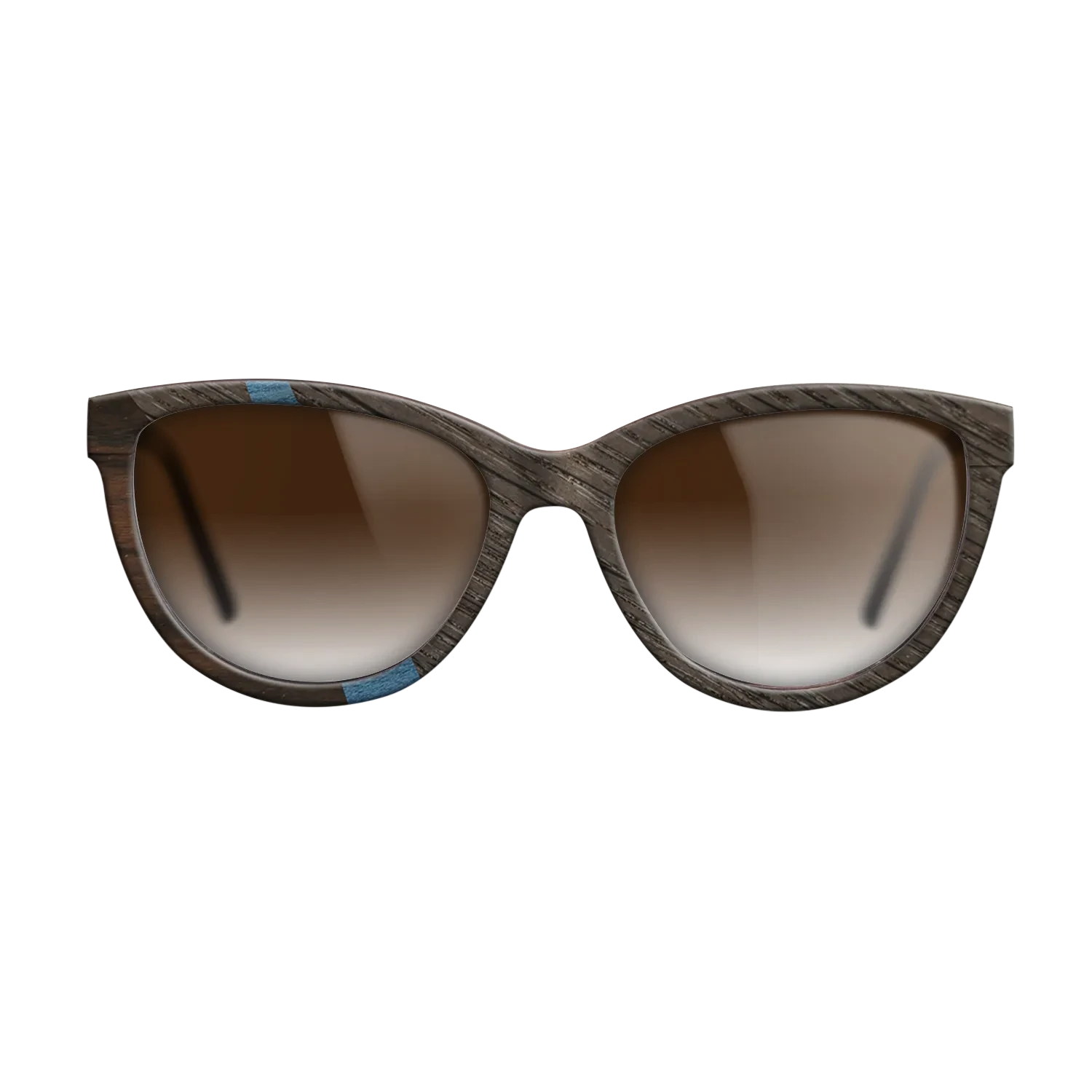 Koa,Ziricote Dark Quartered,Fumed Oak,Poplar Dyed: Blue Denim: Angle Cut - The Maiden - Cat - SIRIS wood optic