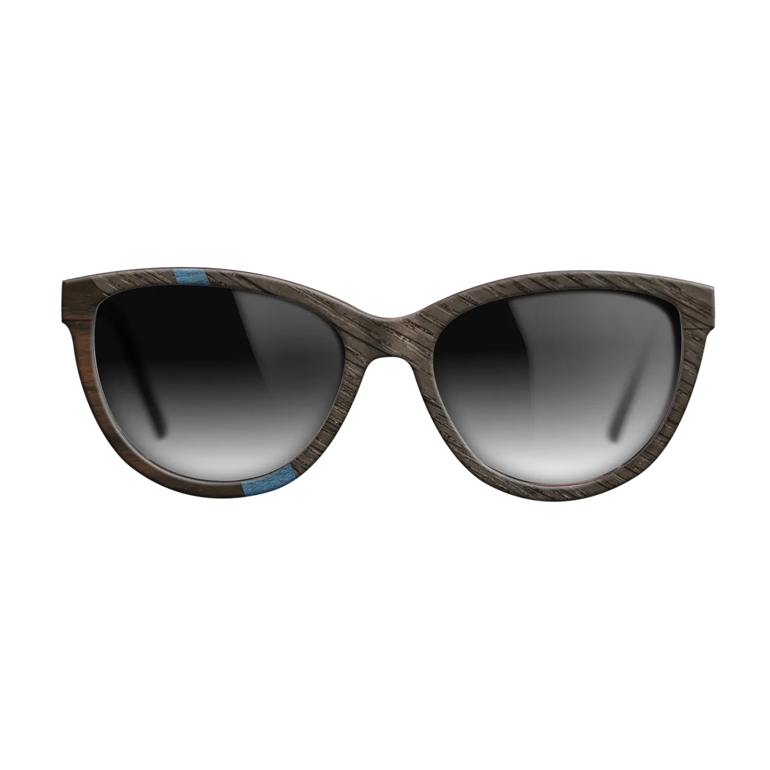 Koa,Ziricote Dark Quartered,Fumed Oak,Poplar Dyed: Blue Denim: Angle Cut - The Maiden - Cat - SIRIS wood optic