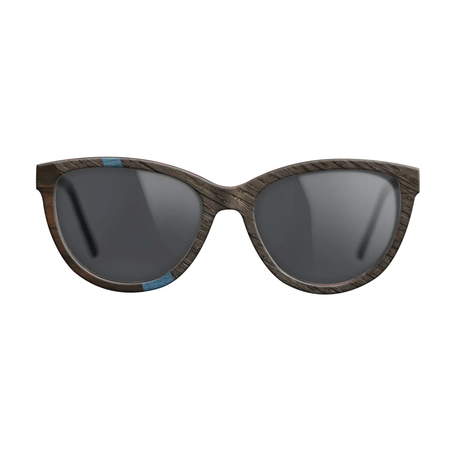Koa,Ziricote Dark Quartered,Fumed Oak,Poplar Dyed: Blue Denim: Angle Cut - The Maiden - Cat - SIRIS wood optic