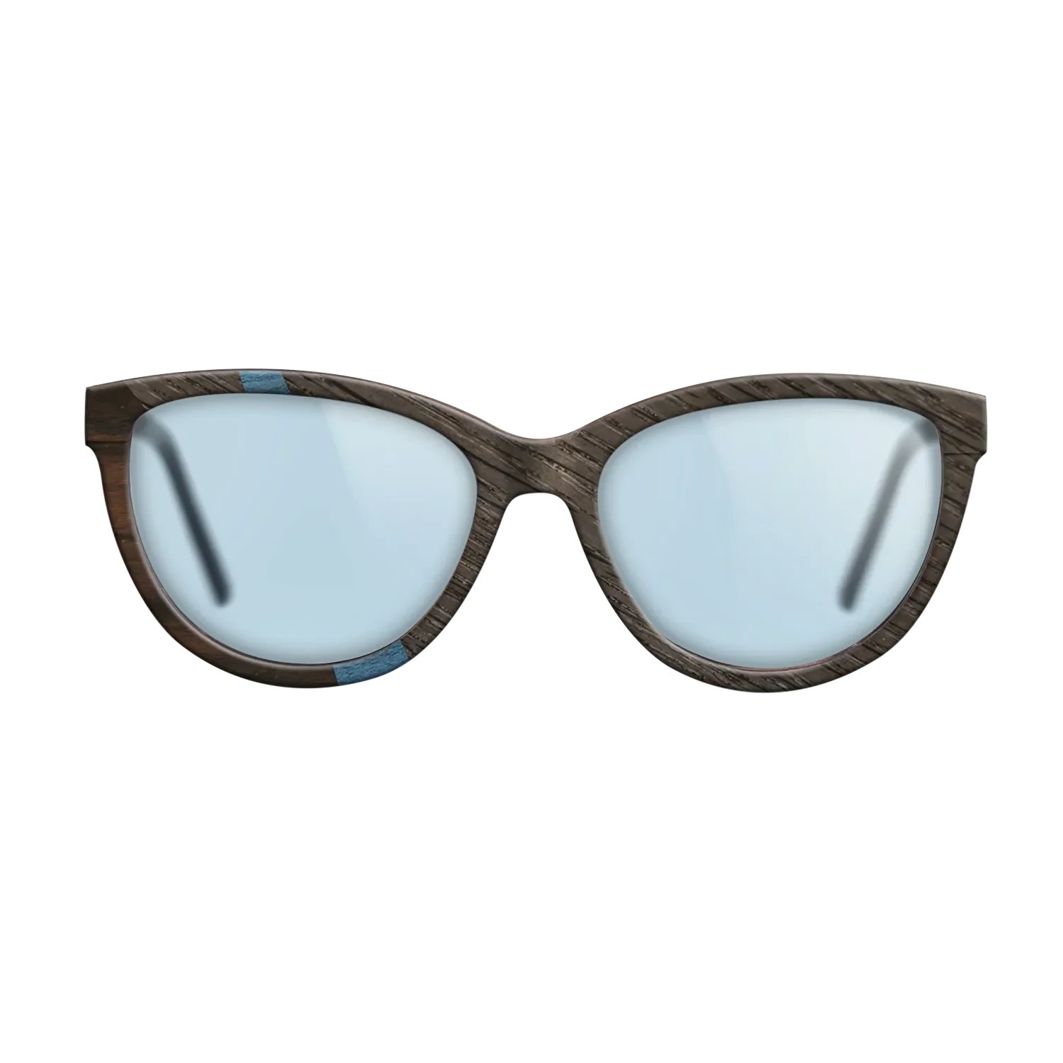 Koa,Ziricote Dark Quartered,Fumed Oak,Poplar Dyed: Blue Denim: Angle Cut - The Maiden - Cat - SIRIS wood optic