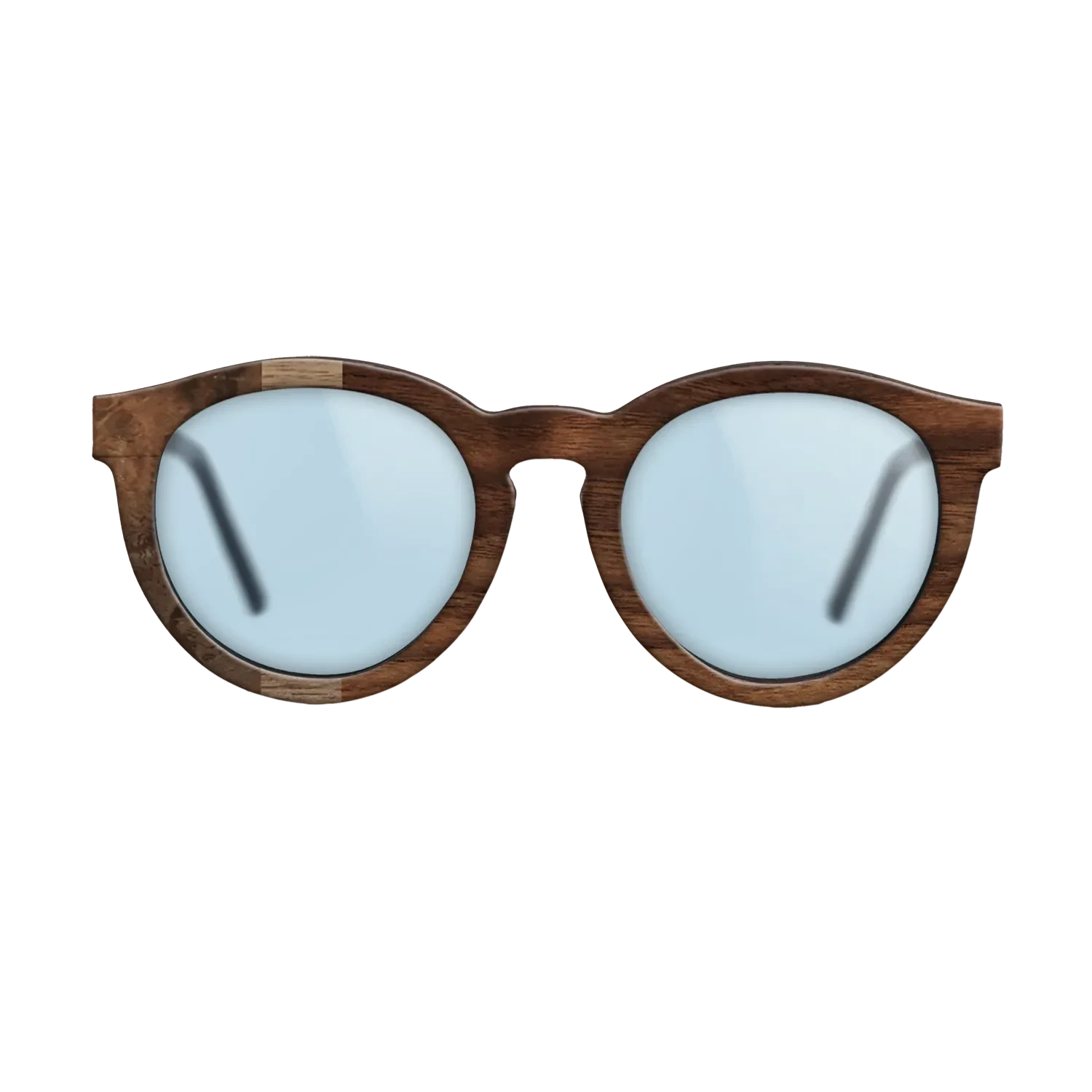 Walnut Burl,Walnut: Straight Grain,Walnut Claro Dark: Angle Cut - The Rebel - Round - SIRIS wood optic