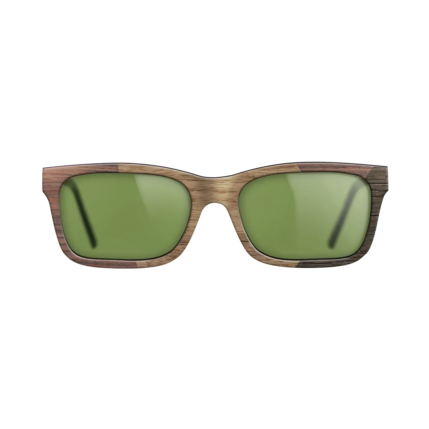 Walnut: Straight Grain,Rosewood Reconstituted,Fumed Oak: Angle Cut - The Sage - Rectangle - SIRIS wood optic