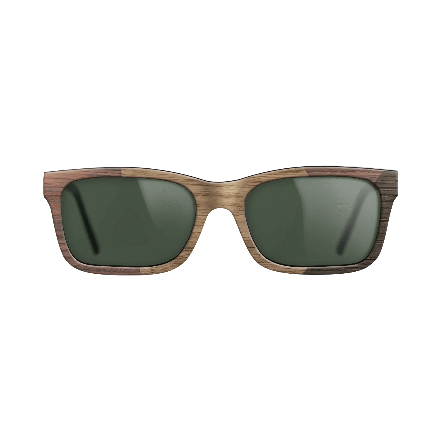 Walnut: Straight Grain,Rosewood Reconstituted,Fumed Oak: Angle Cut - The Sage - Rectangle - SIRIS wood optic