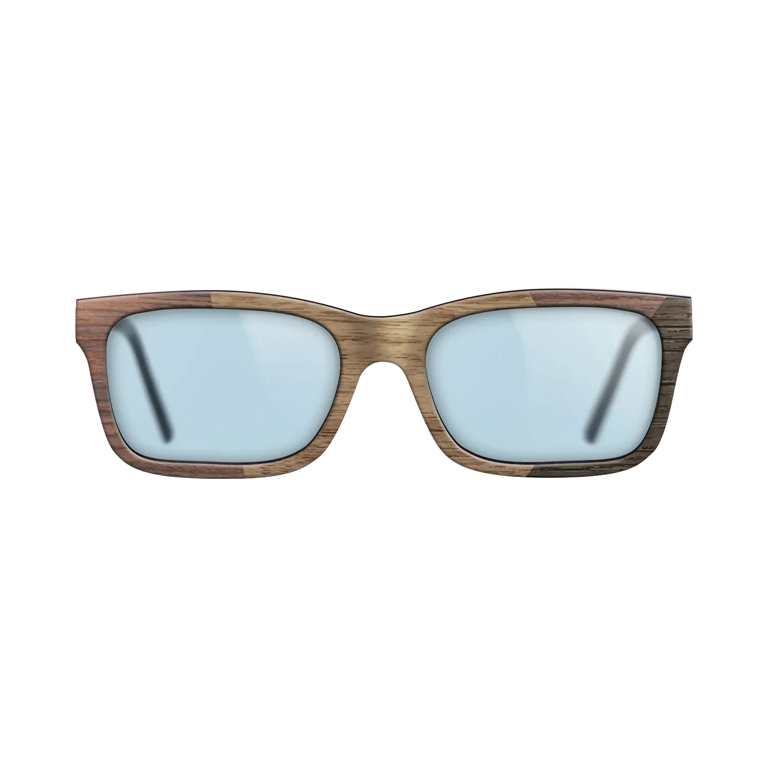 Walnut: Straight Grain,Rosewood Reconstituted,Fumed Oak: Angle Cut - The Sage - Rectangle - SIRIS wood optic