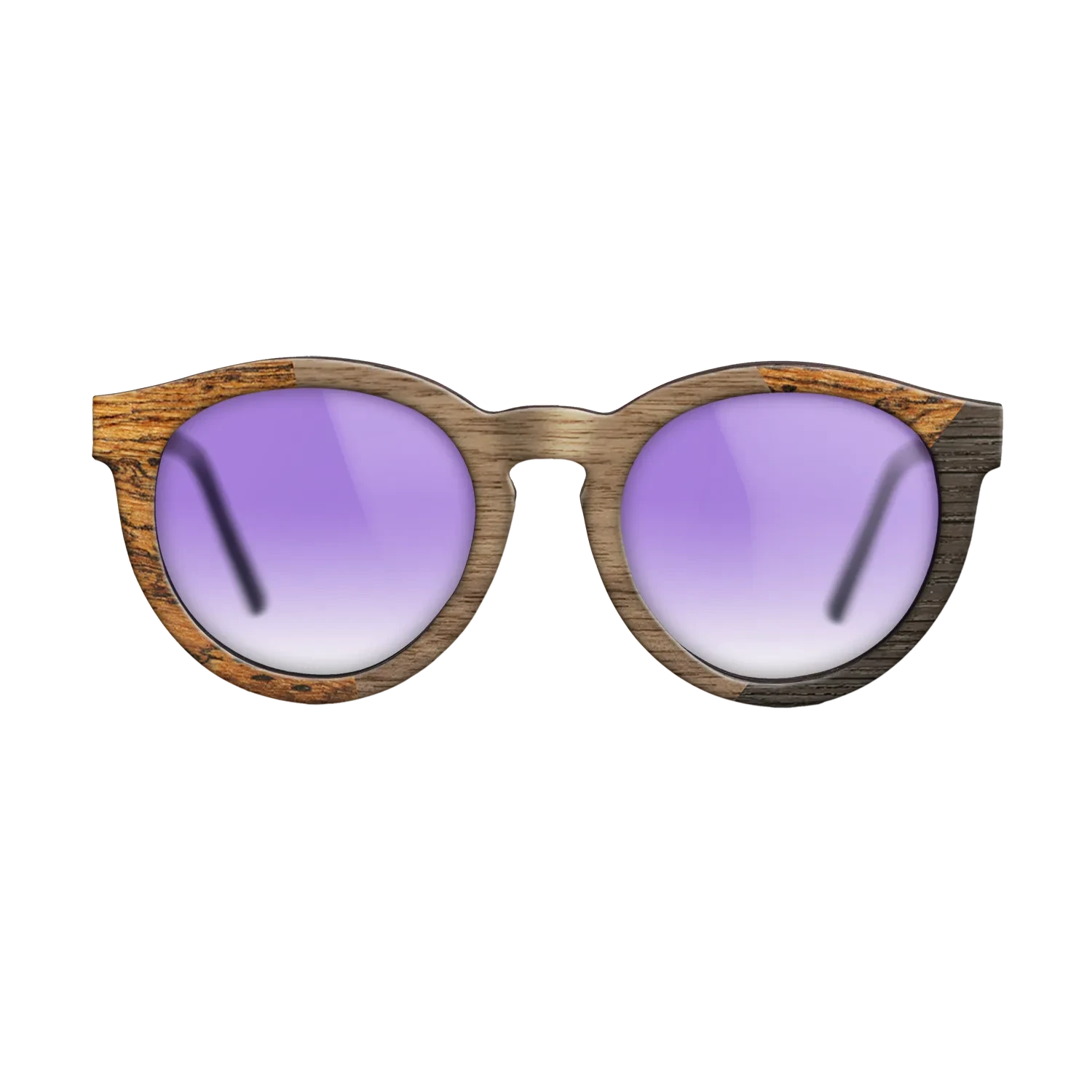 Walnut: Straight Grain,Bocote,Fumed Oak: Angle Cut - The Rebel - Round - SIRIS wood optic