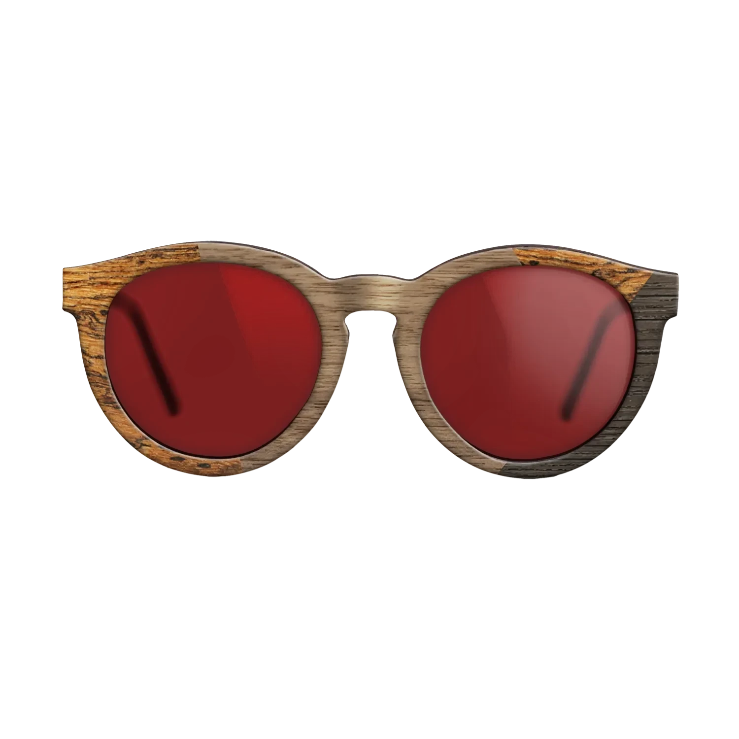 Walnut: Straight Grain,Bocote,Fumed Oak: Angle Cut - The Rebel - Round - SIRIS wood optic