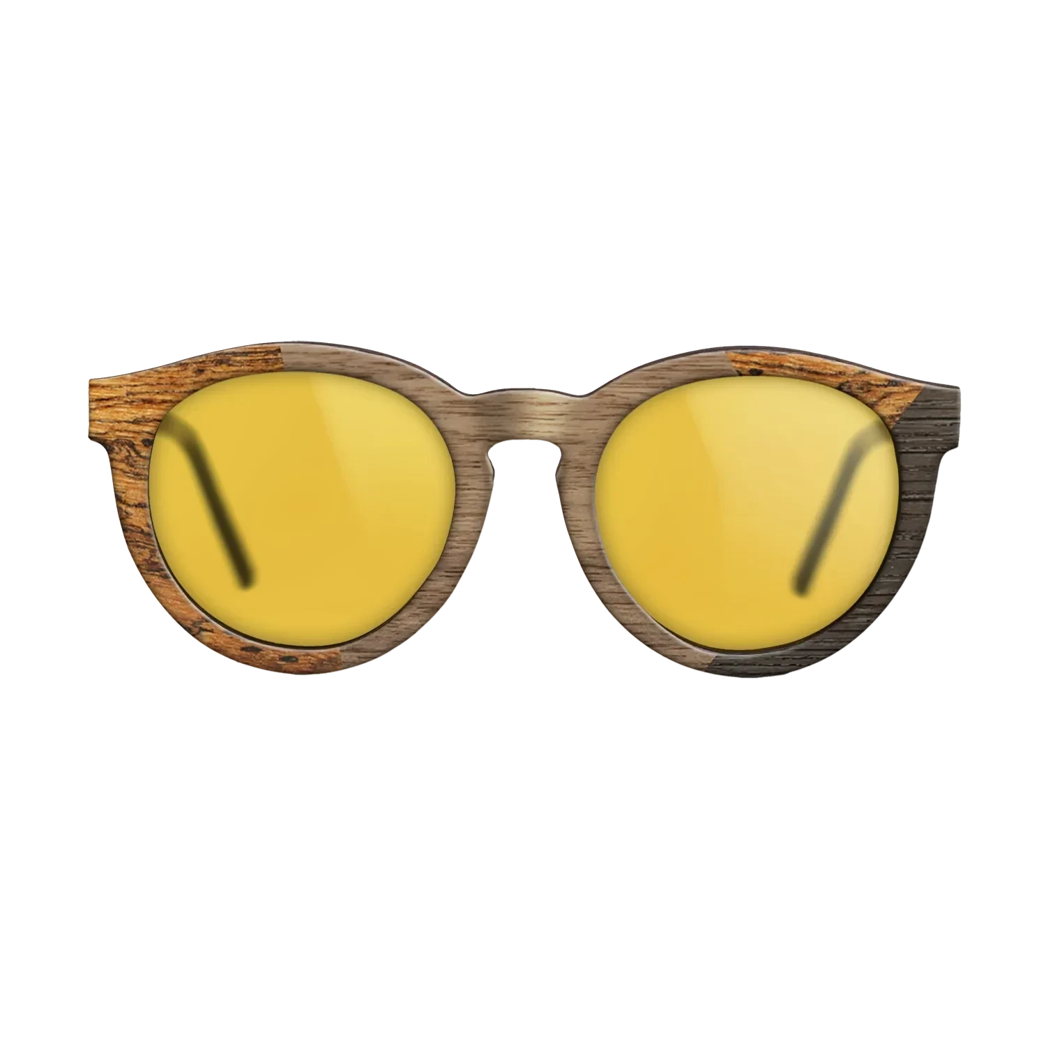 Walnut: Straight Grain,Bocote,Fumed Oak: Angle Cut - The Rebel - Round - SIRIS wood optic