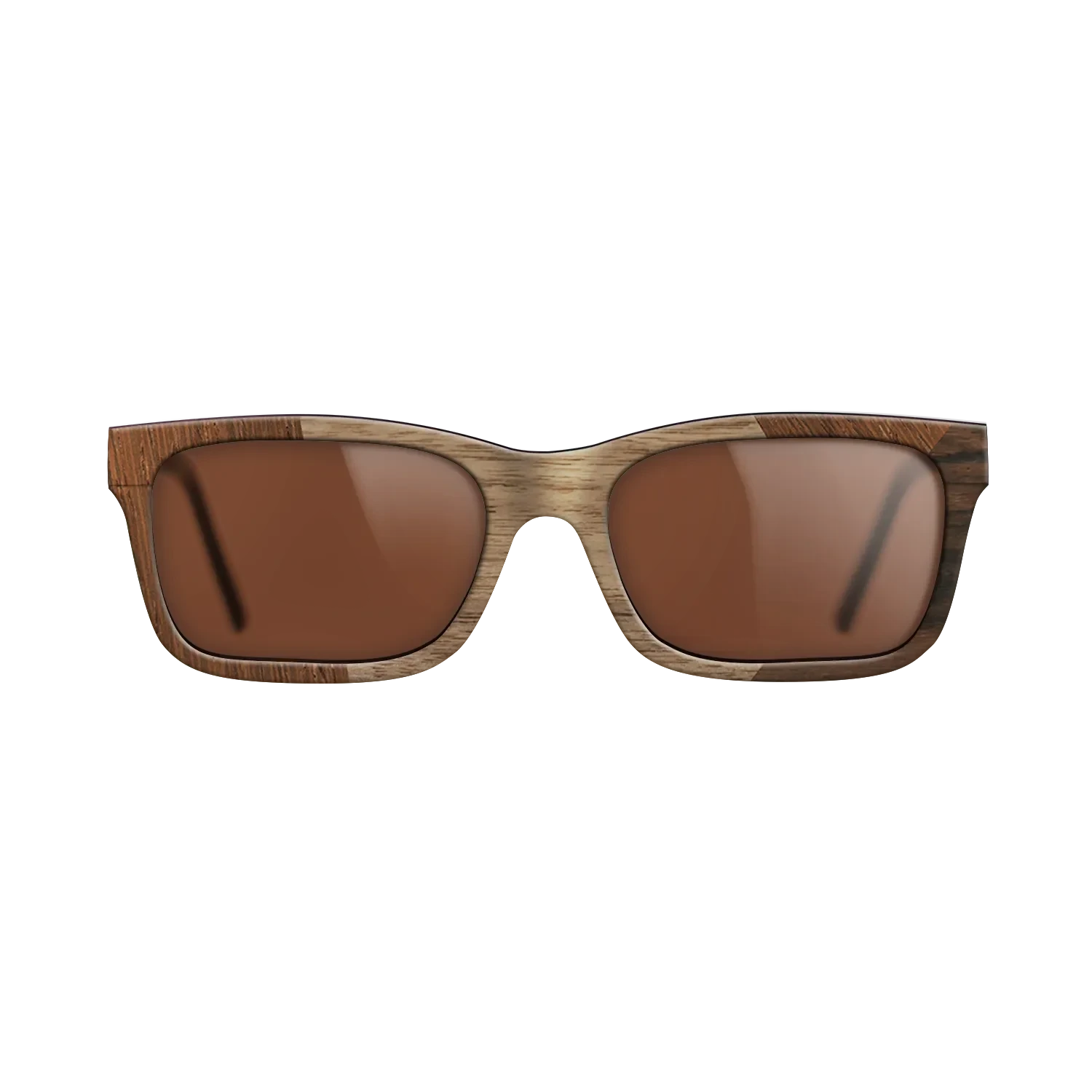 Walnut: Straight Grain,Wenge,Ziricote Dark Quartered: Angle Cut - The Sage - Rectangle - SIRIS wood optic