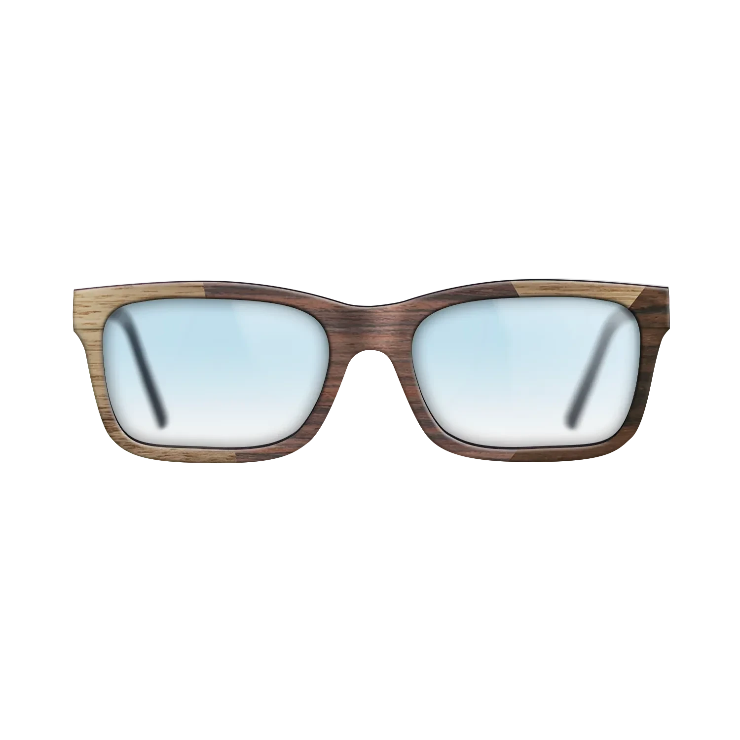 Rosewood Reconstituted,Walnut: Straight Grain,Ziricote Dark Quartered: Angle Cut - The Sage - Rectangle - SIRIS wood optic