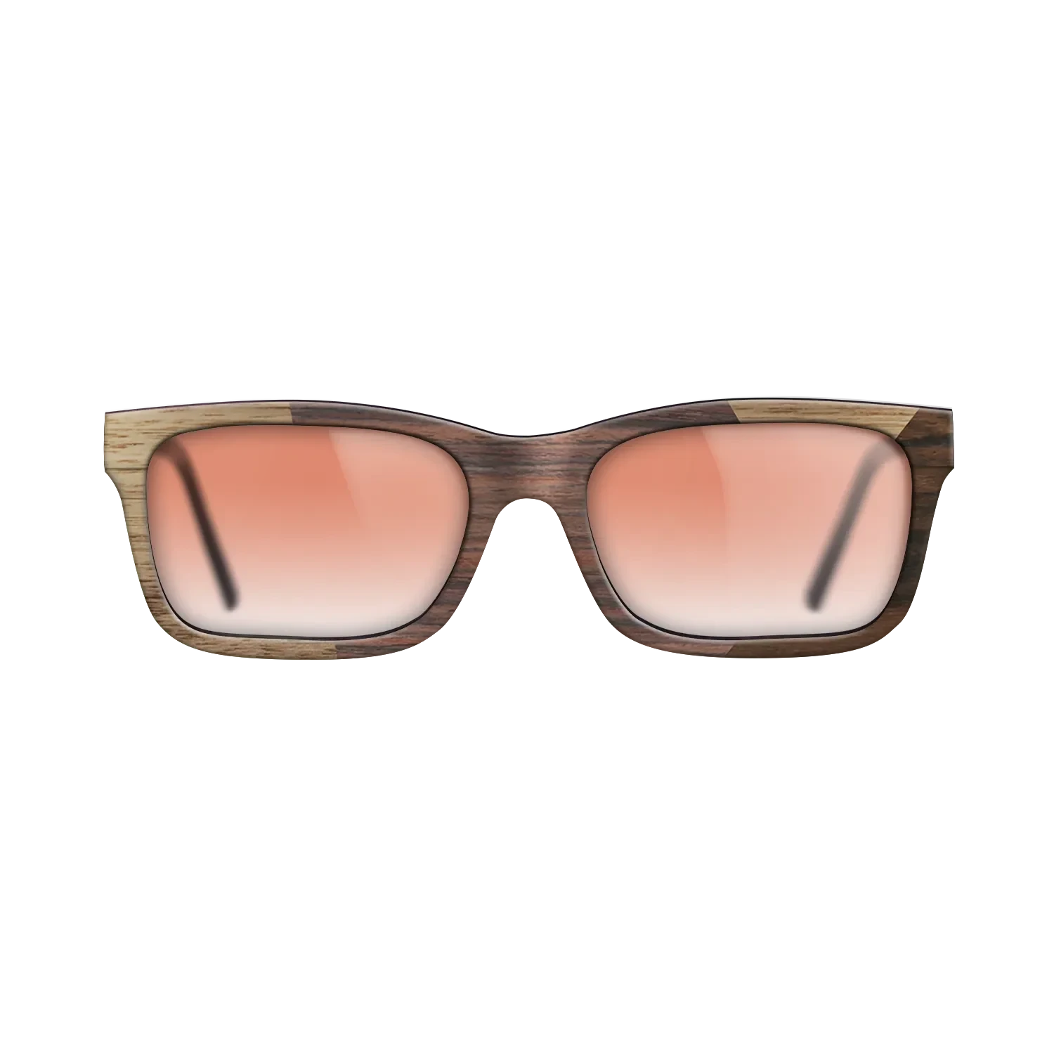 Rosewood Reconstituted,Walnut: Straight Grain,Ziricote Dark Quartered: Angle Cut - The Sage - Rectangle - SIRIS wood optic
