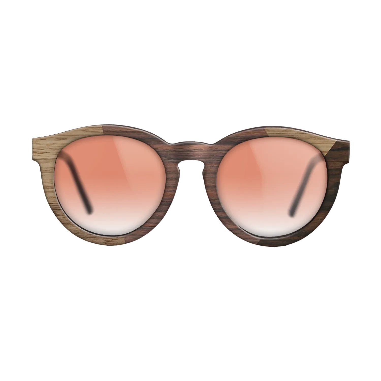 Rosewood Reconstituted,Walnut: Straight Grain,Ziricote Dark Quartered: Angle Cut - The Rebel - Round - SIRIS wood optic