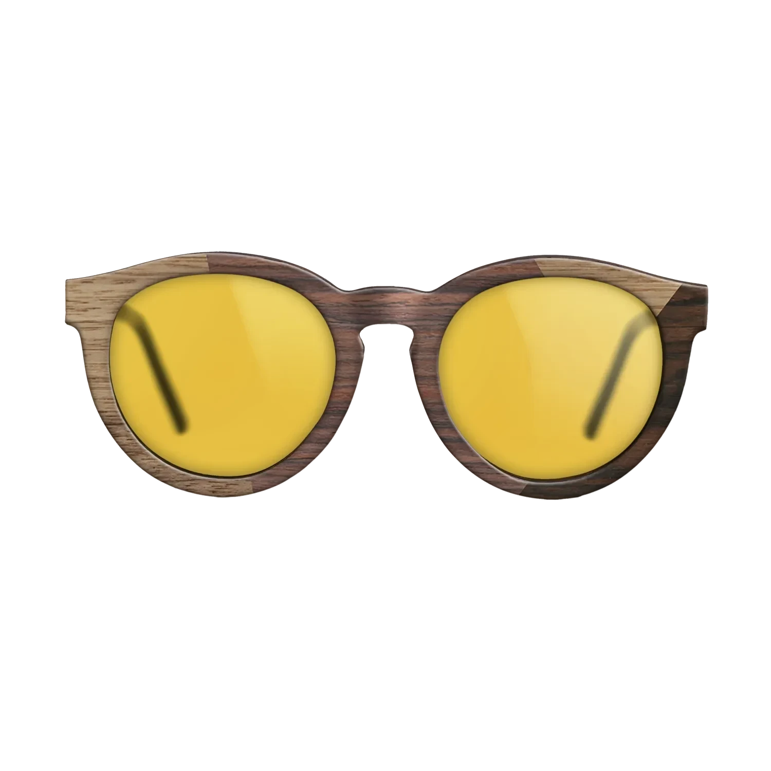 Rosewood Reconstituted,Walnut: Straight Grain,Ziricote Dark Quartered: Angle Cut - The Rebel - Round - SIRIS wood optic