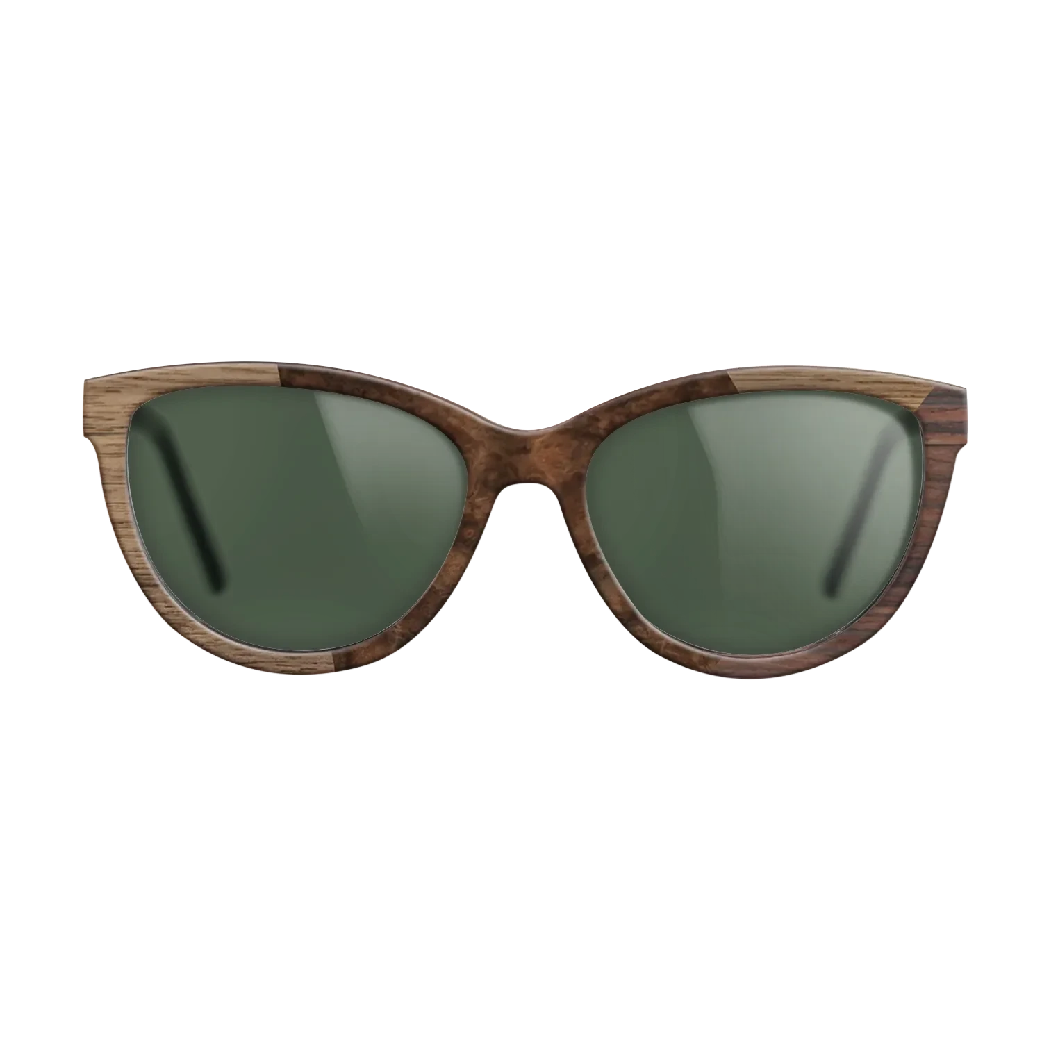 Walnut Burl,Walnut: Straight Grain,Rosewood Reconstituted: Angle Cut - The Maiden - Cat - SIRIS wood optic