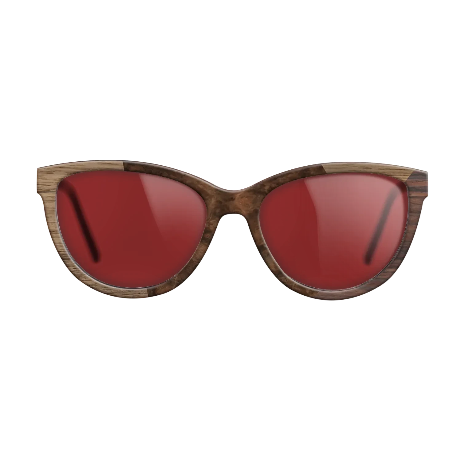 Walnut Burl,Walnut: Straight Grain,Rosewood Reconstituted: Angle Cut - The Maiden - Cat - SIRIS wood optic