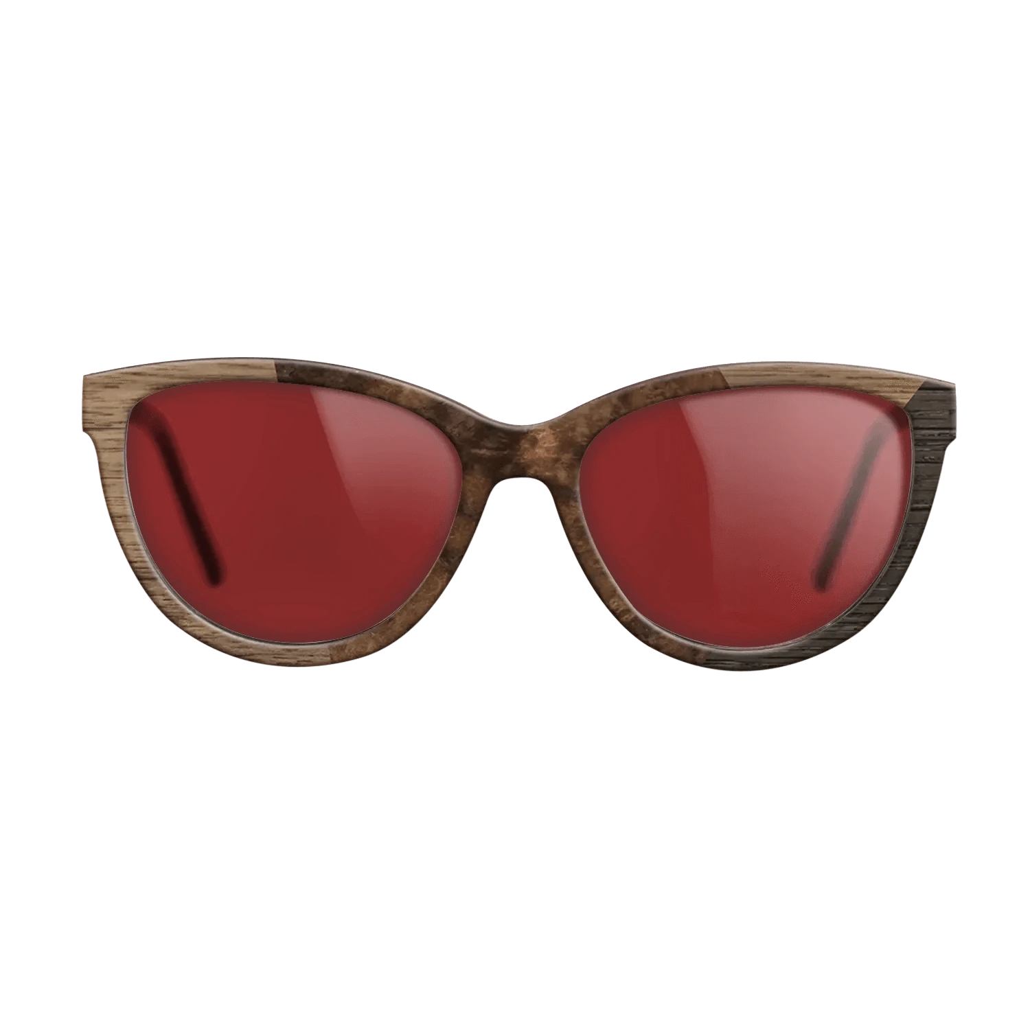 Walnut Burl,Walnut: Straight Grain,Rosewood Reconstituted: Angle Cut - The Maiden - Cat - 1683 - SIRIS wood optic