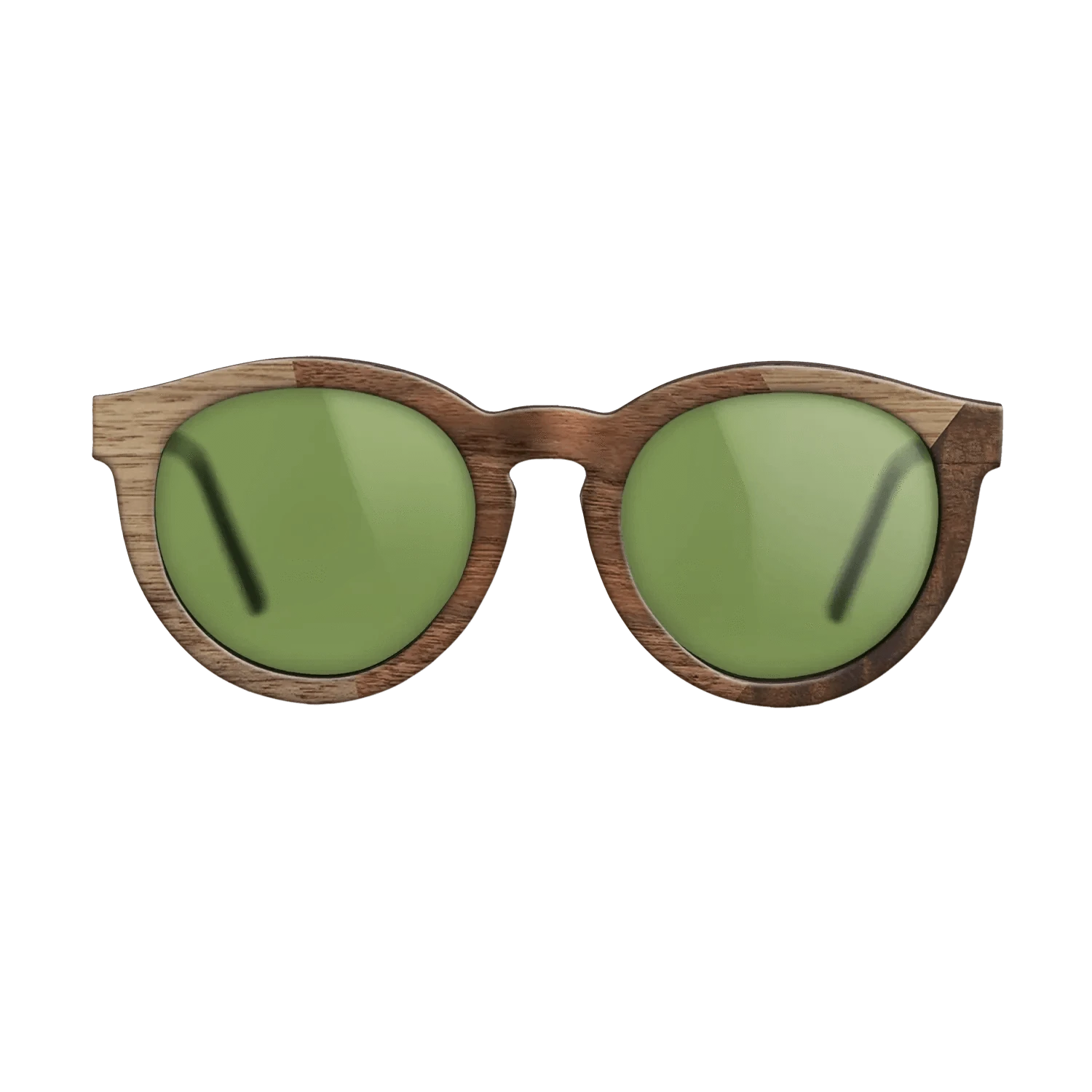 Walnut Claro Dark,Walnut: Straight Grain,Fumed Eucalyptus: Angle Cut - The Rebel - Round - SIRIS wood optic